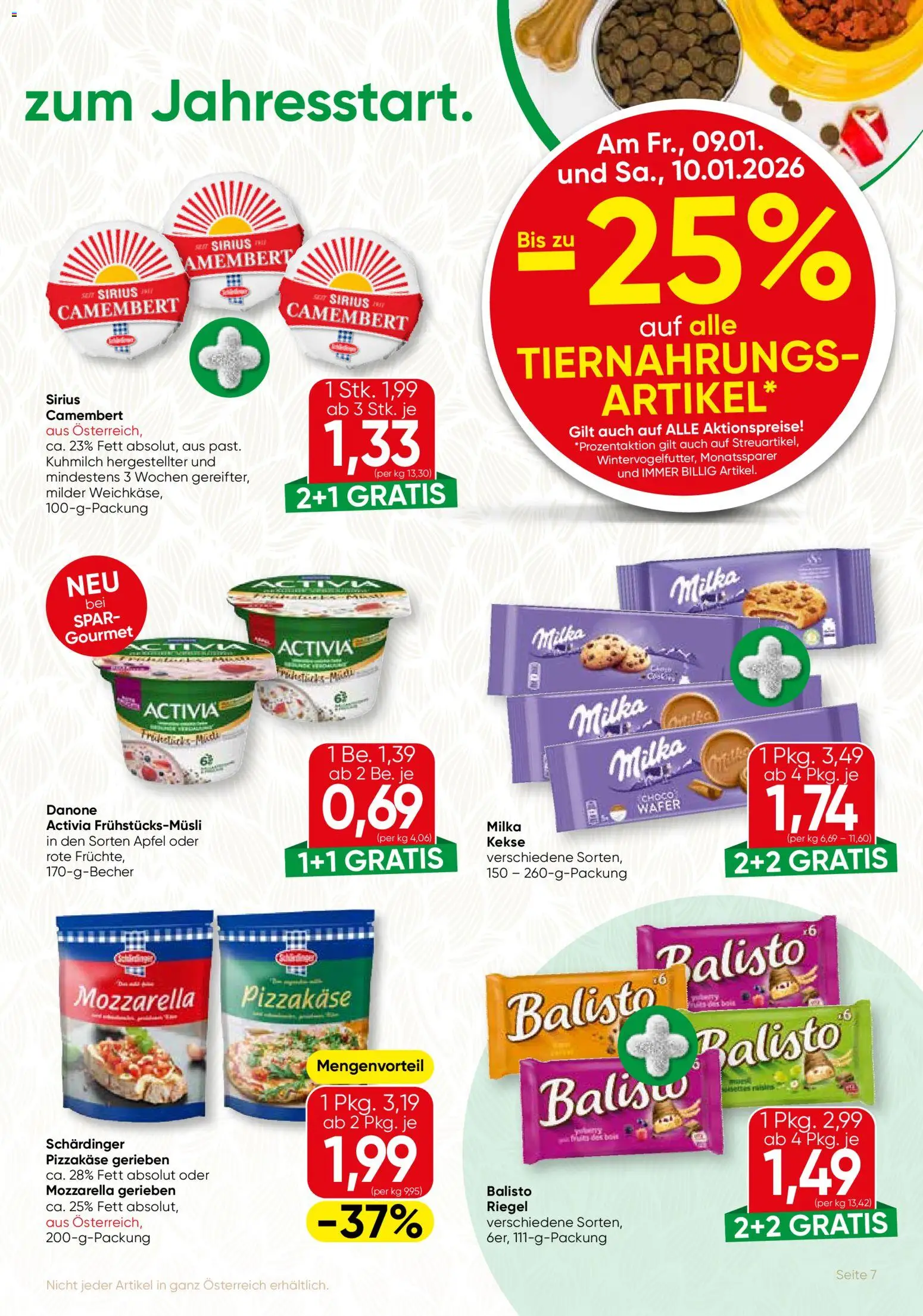 SPAR Gourmet Flugblatt gültig ab 08.01.2026 | Seite: 7 | Produkte: Kekse, Äpfel