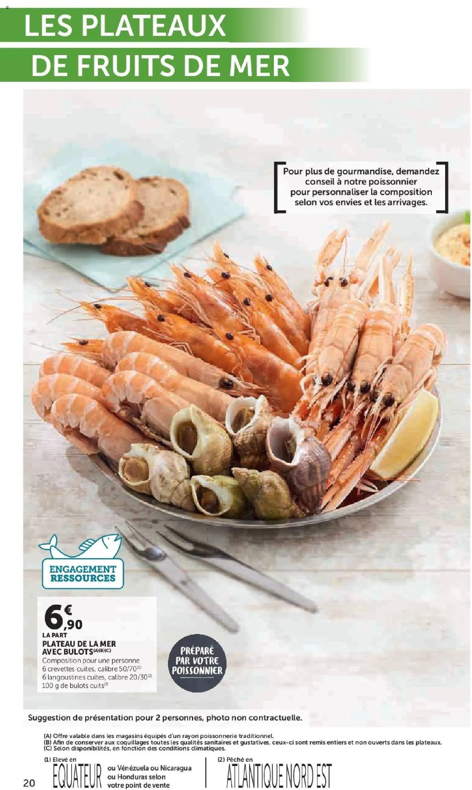 {H1} | Page: 20 | Produits: Fruits de mer, Pêche, Plateau, Poissonnerie