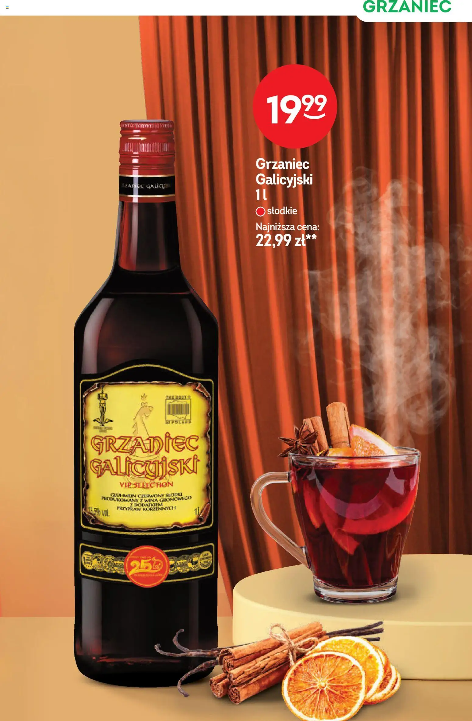 Żabka Gazetka - Katalog win od 29.10.2025 | Strona: 23 | Produkty: Grzaniec galicyjski