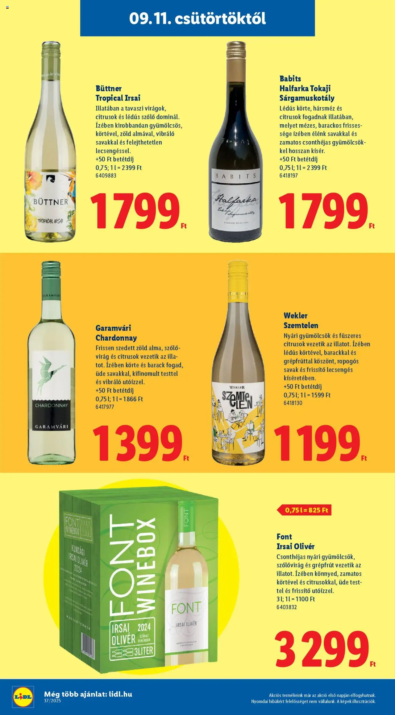 Lidl akciós ujság - amely érvényes a következő dátumtól: 11.09.2025 | Oldal: 4 | Termékek: Szőlő, Körte, Virag