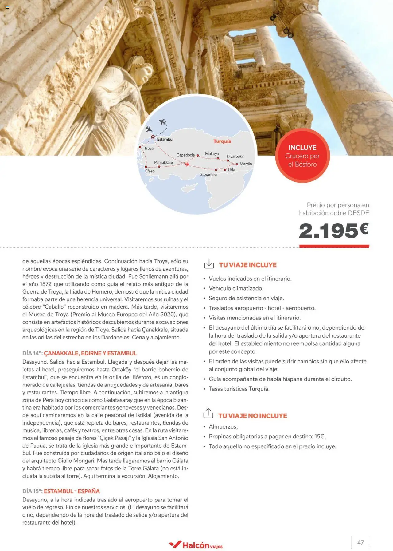 Halcón Viajes Turquía 2024 │ válido desde el 09.05.2024 | Página: 47