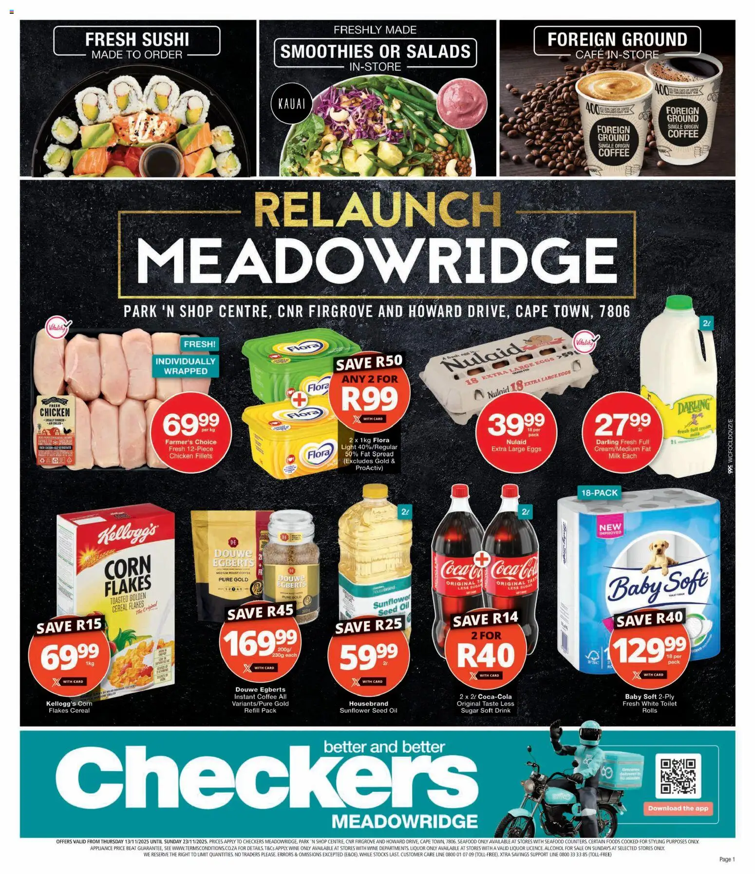 New Checkers catalogue – valid from 13.11.2025 | Page: 1 | Products: Light, Oil, Cream, Fat spread