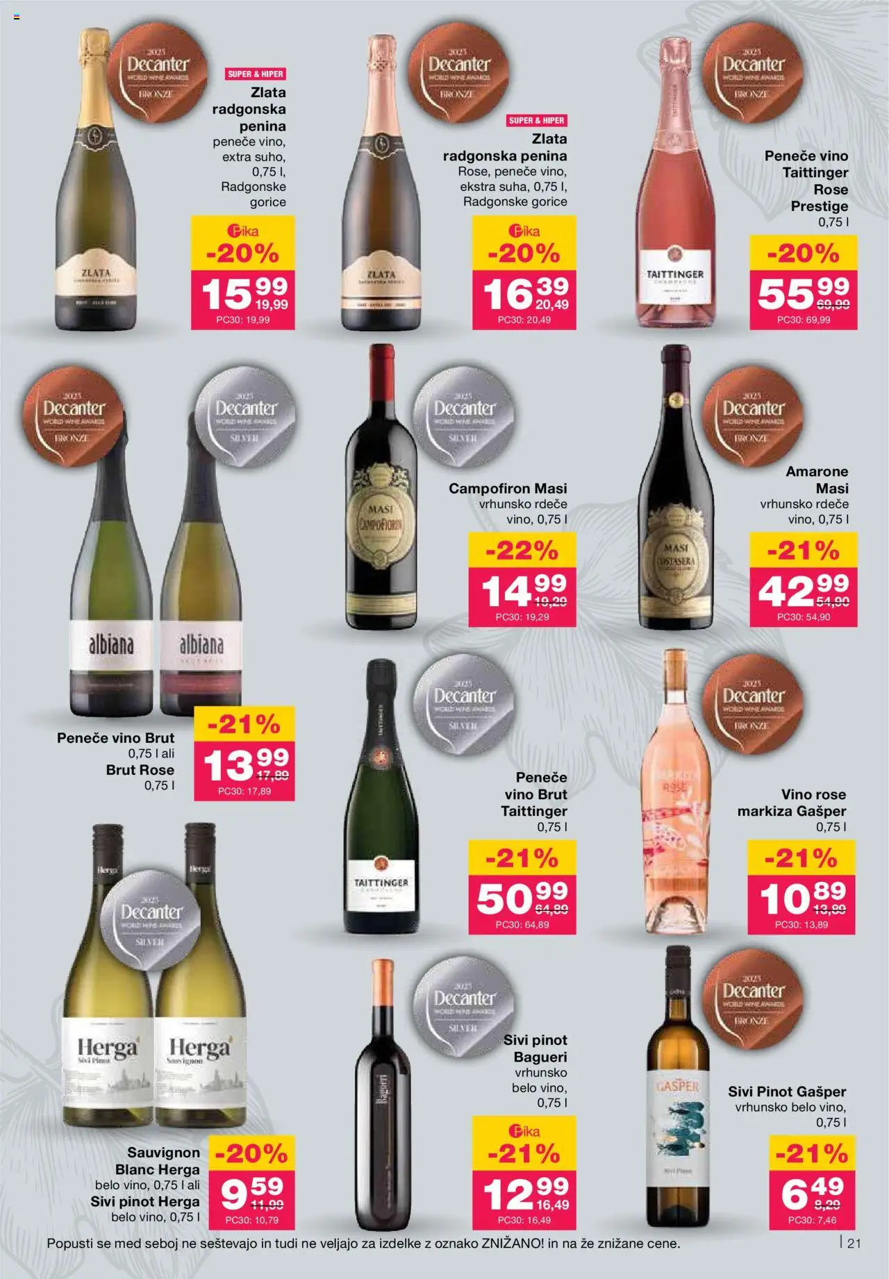 Mercator katalog │ velja od 07.08.2025 | Stran: 23 | Izdelki: Markiza, Penina, Vino