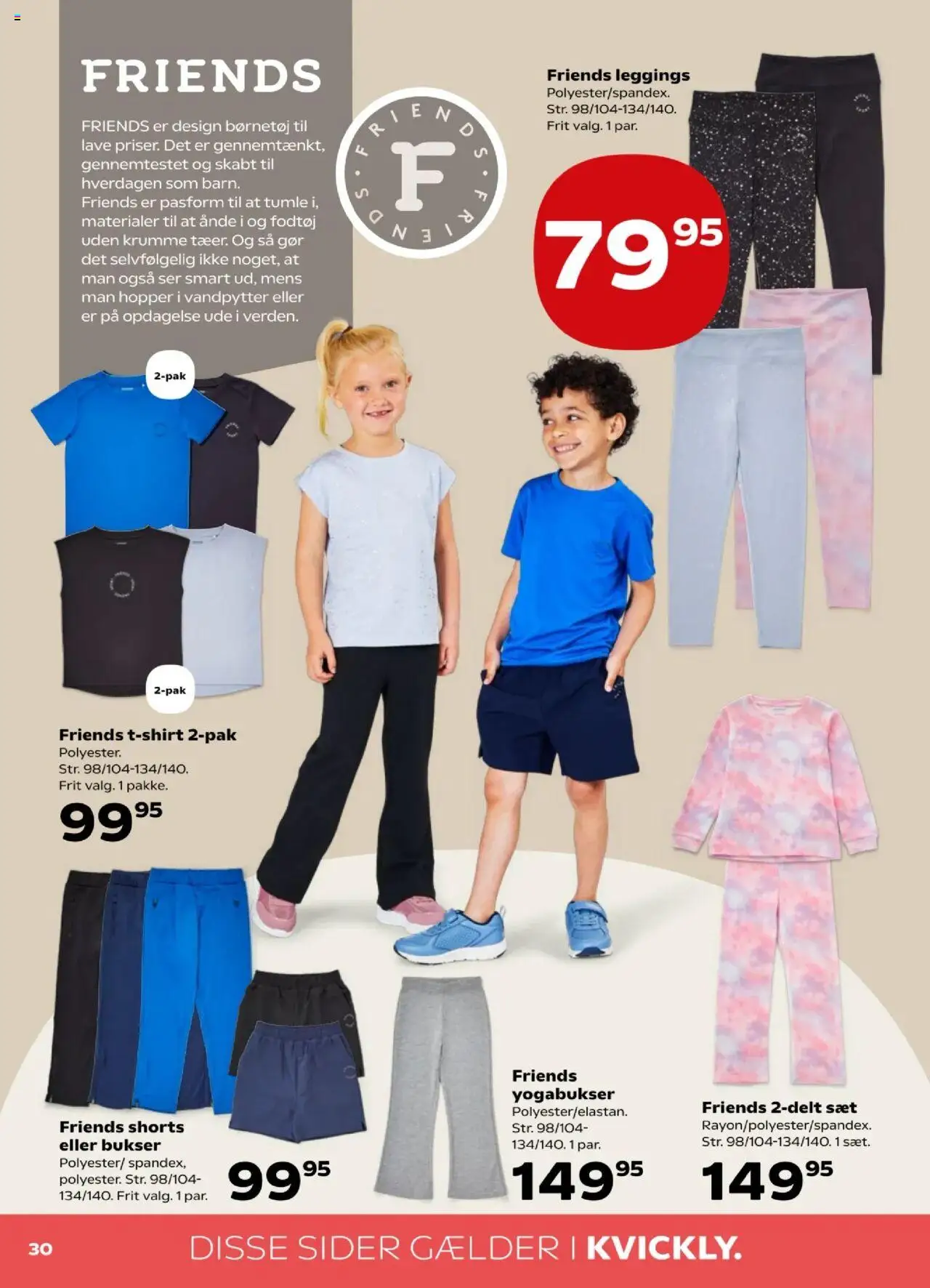 Kvickly Tilbudsavis gyldig fra 01.08.2025 | Side: 34 | Produkter: Bukser, Shorts, Leggings, Søm