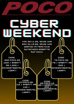 Poco - Cyber Monday ab 29.11.2025 gültig