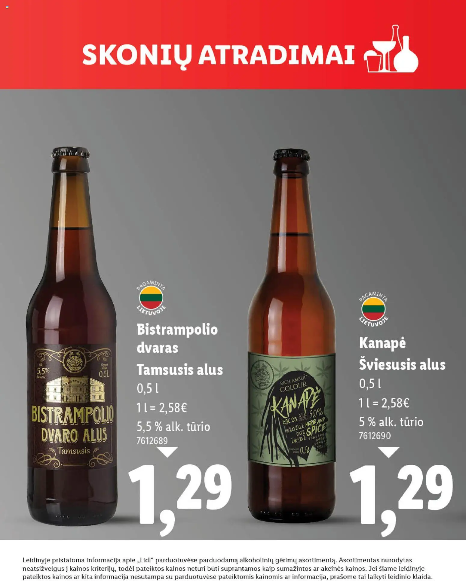 LIDL akcijos nuo 03.11.2025 | Puslapis: 10 | Prekių: Alus