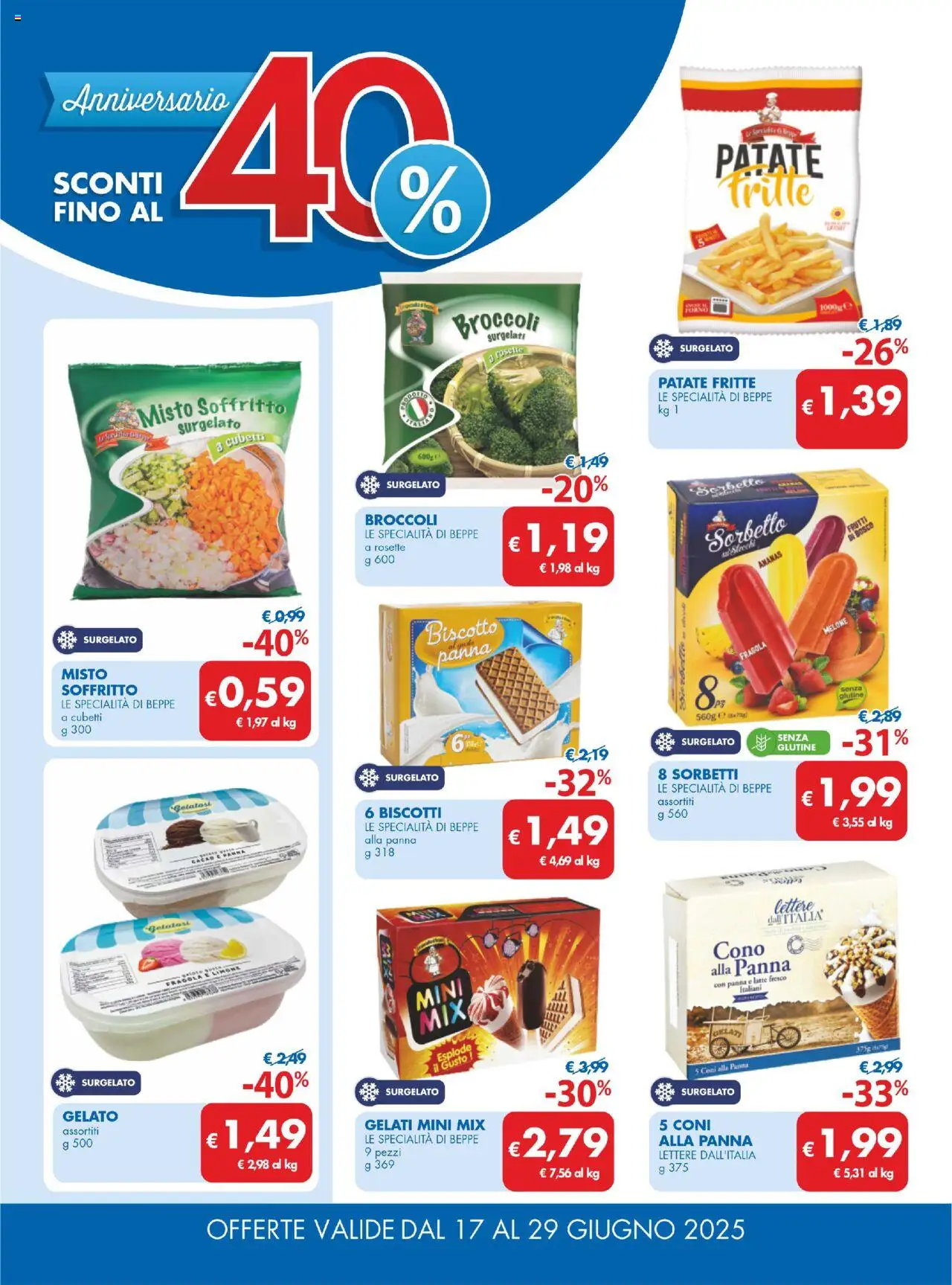 Volantino MD Discount del 17.06.2025 | Pagina: 6 | Prodotti: Biscotti, Gelato, Sorbetto, Limone