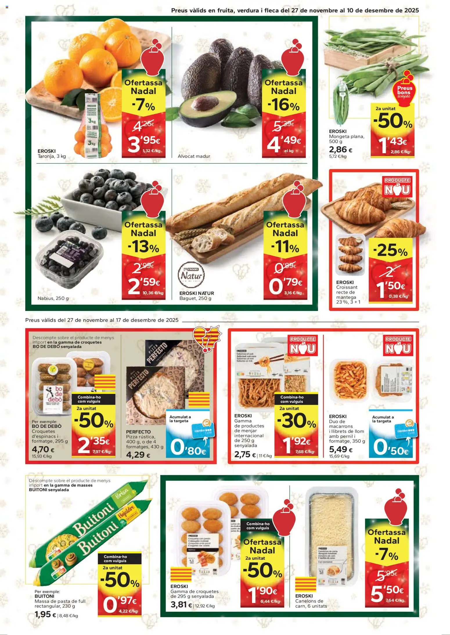 Caprabo folleto │ válido desde el 27.11.2025 | Página: 7 | Productos: Pizza, Croissant, Pasta