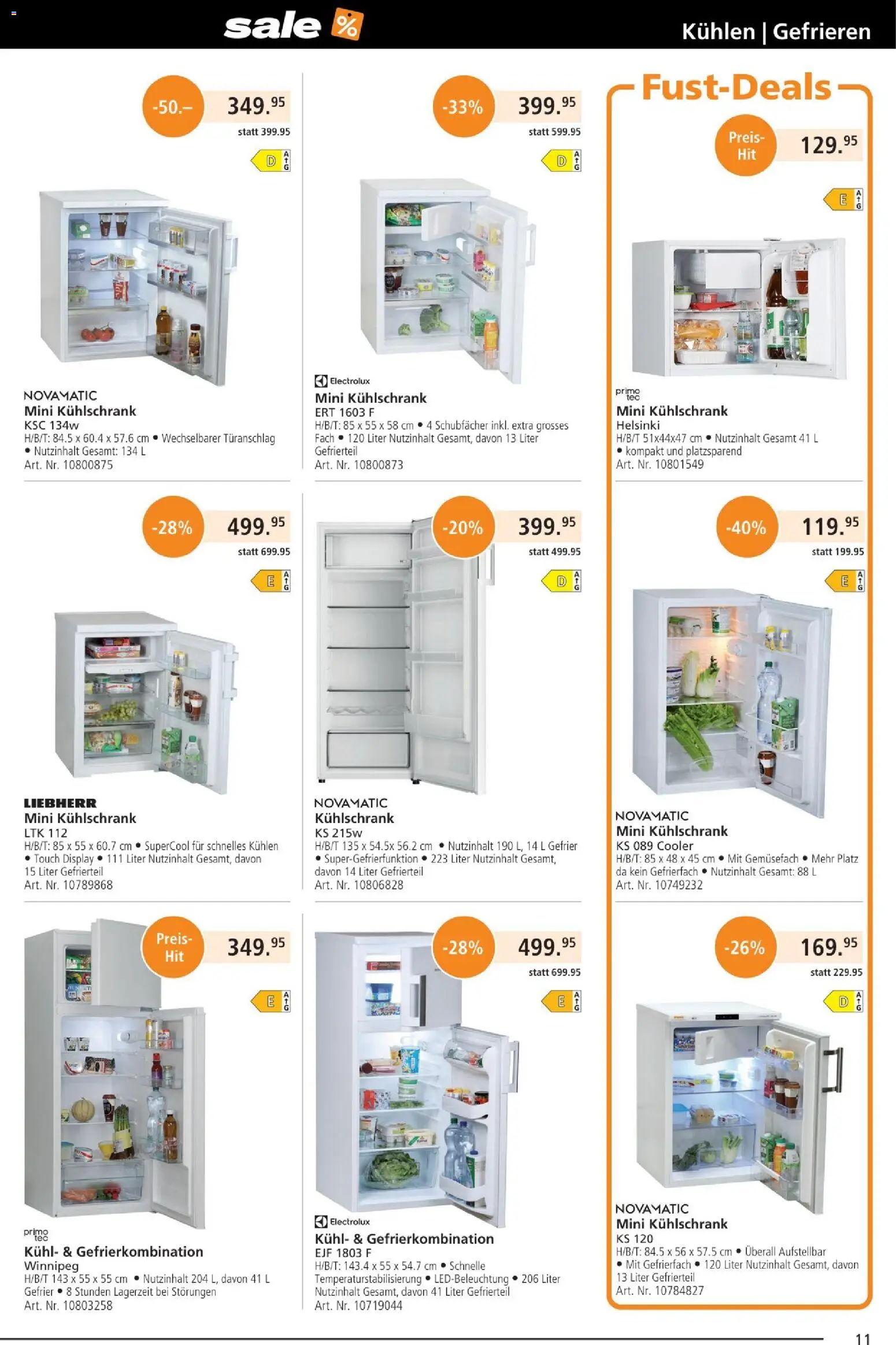 Fust Aktionen – gültig ab 25.12.2025 | Seite: 11 | Produkte: Kühlschrank, Liebherr
