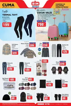 28.11.2025 tarihinden itibaren geçerli olan BİM kataloğu önizlemesi | Sayfa: 6 | Ürünler: Bluz, Gömlek, Eldiven, Tayt