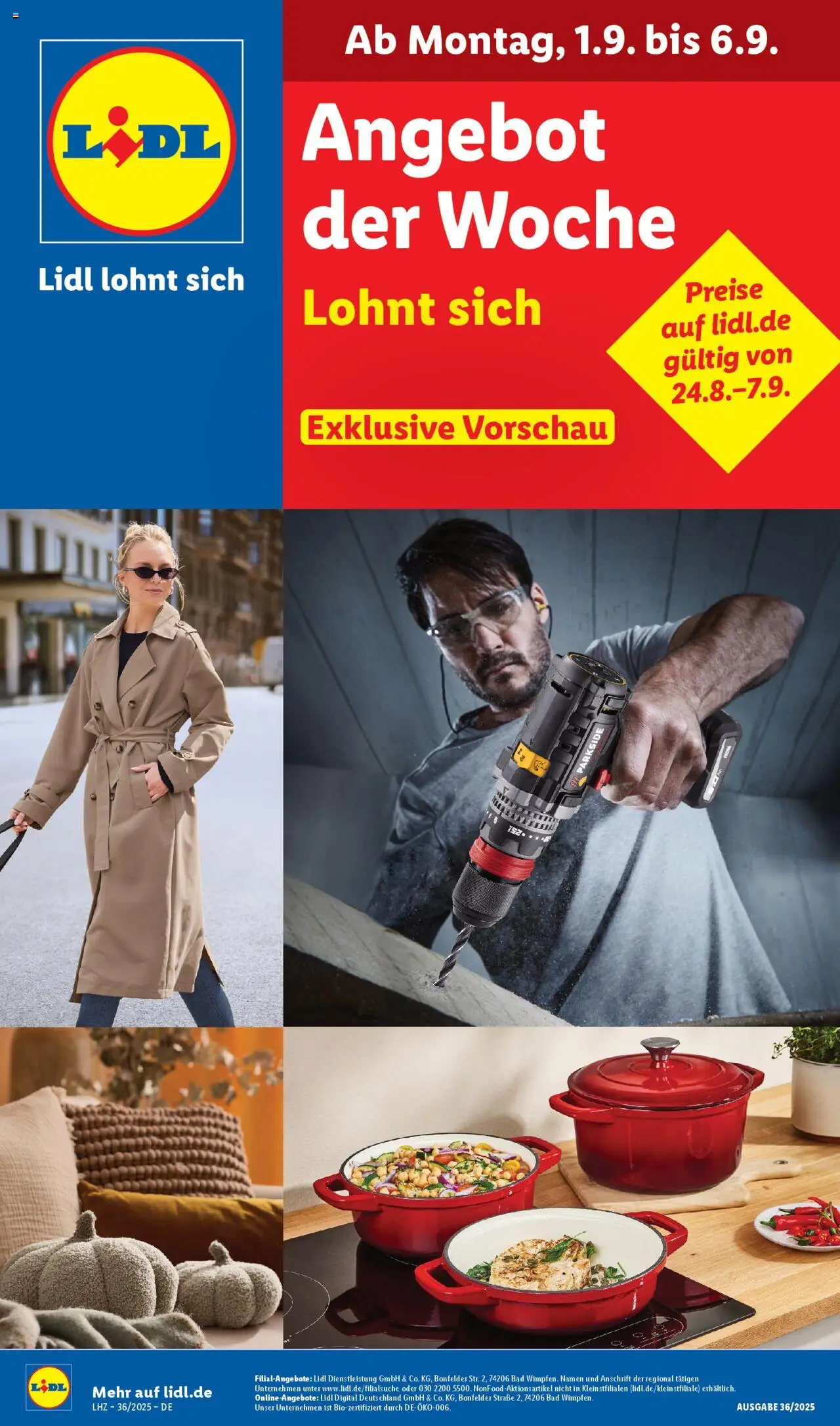 Lidl Exklusive Vorschau Bestwig - gültig ab dem 01.09.2025 | Seite: 1 | Produkte: Bad
