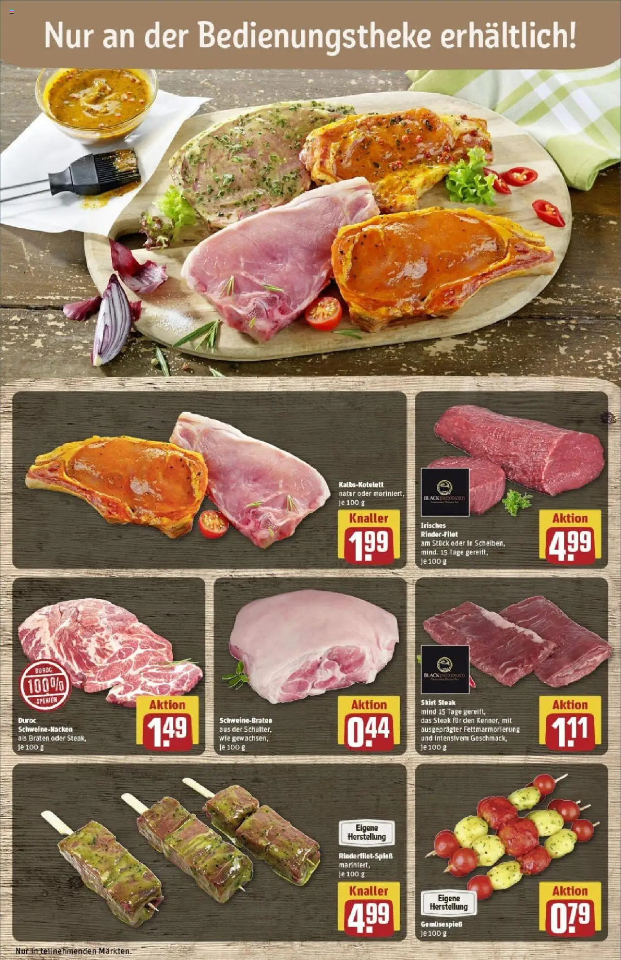 Rewe prospekt Wernigerode	 - gültig ab dem 22.06.2025 | Seite: 10 | Produkte: Rinderfilet, Schweinenacken, Steak