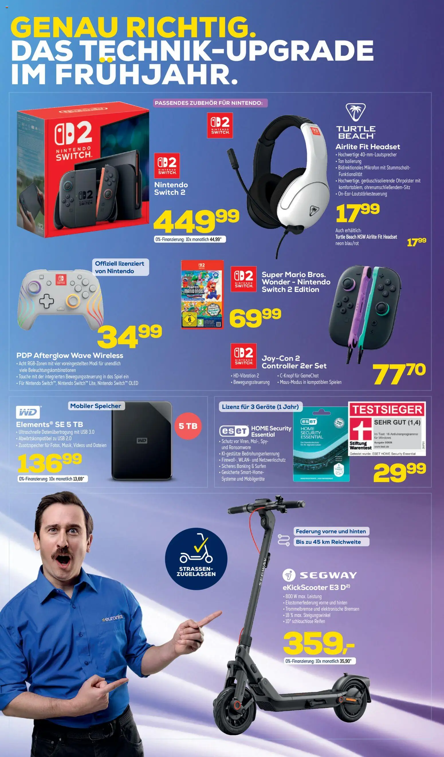 Euronics Prospekt 	 – gültig ab 08.04.2026 | Seite: 2 | Produkte: Spiel, Mikrofon, USB, Headset