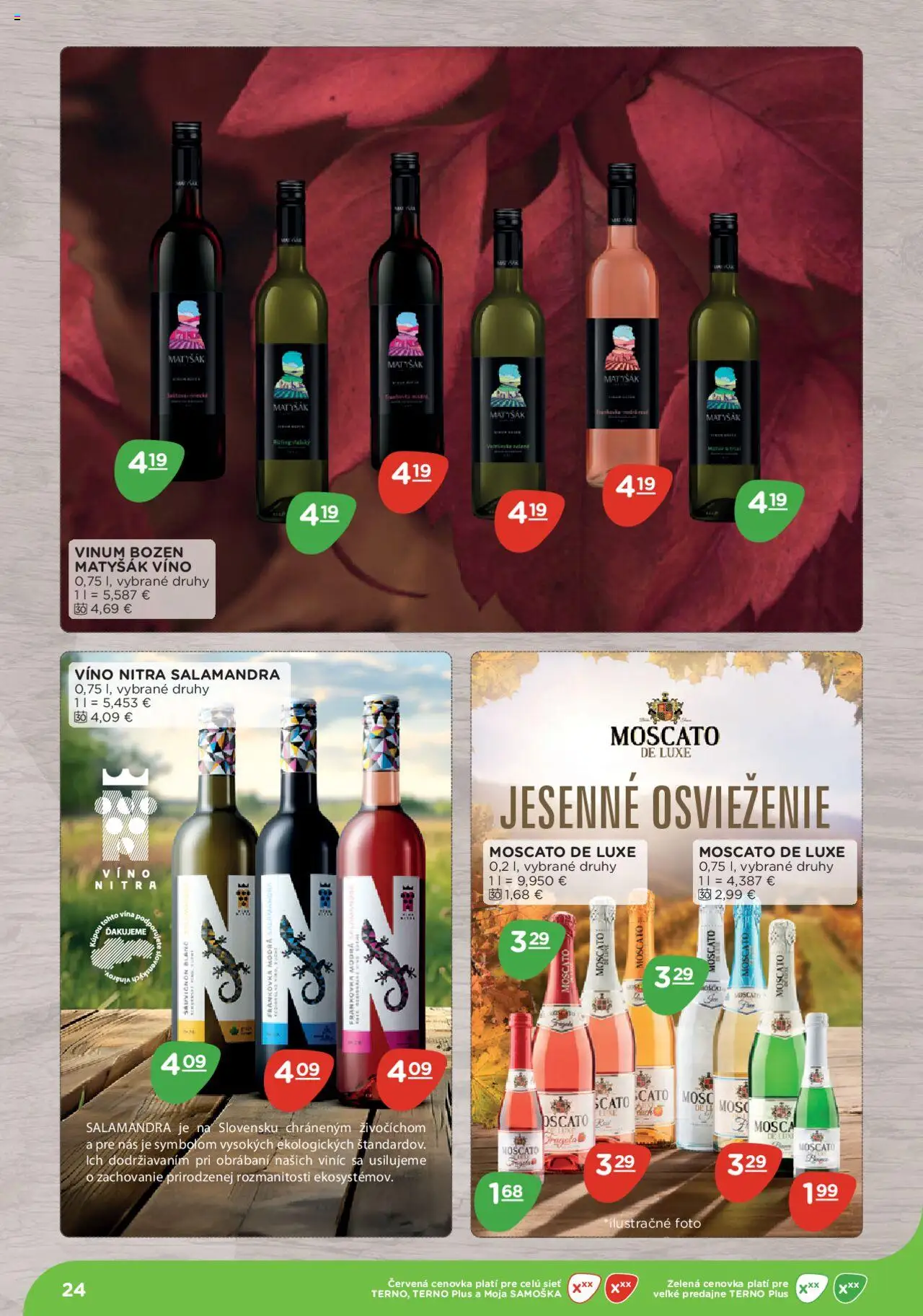 Nové Terno akcie – leták je platný od 08.09.2025 | Strana: 24 | Produkty: Víno