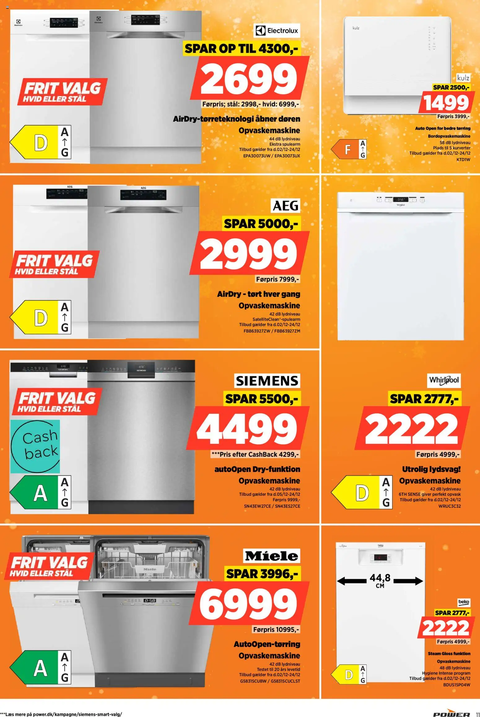 Power tilbudsavis – gyldig fra 02.12.2025 | Side: 11 | Produkter: Opvaskemaskine