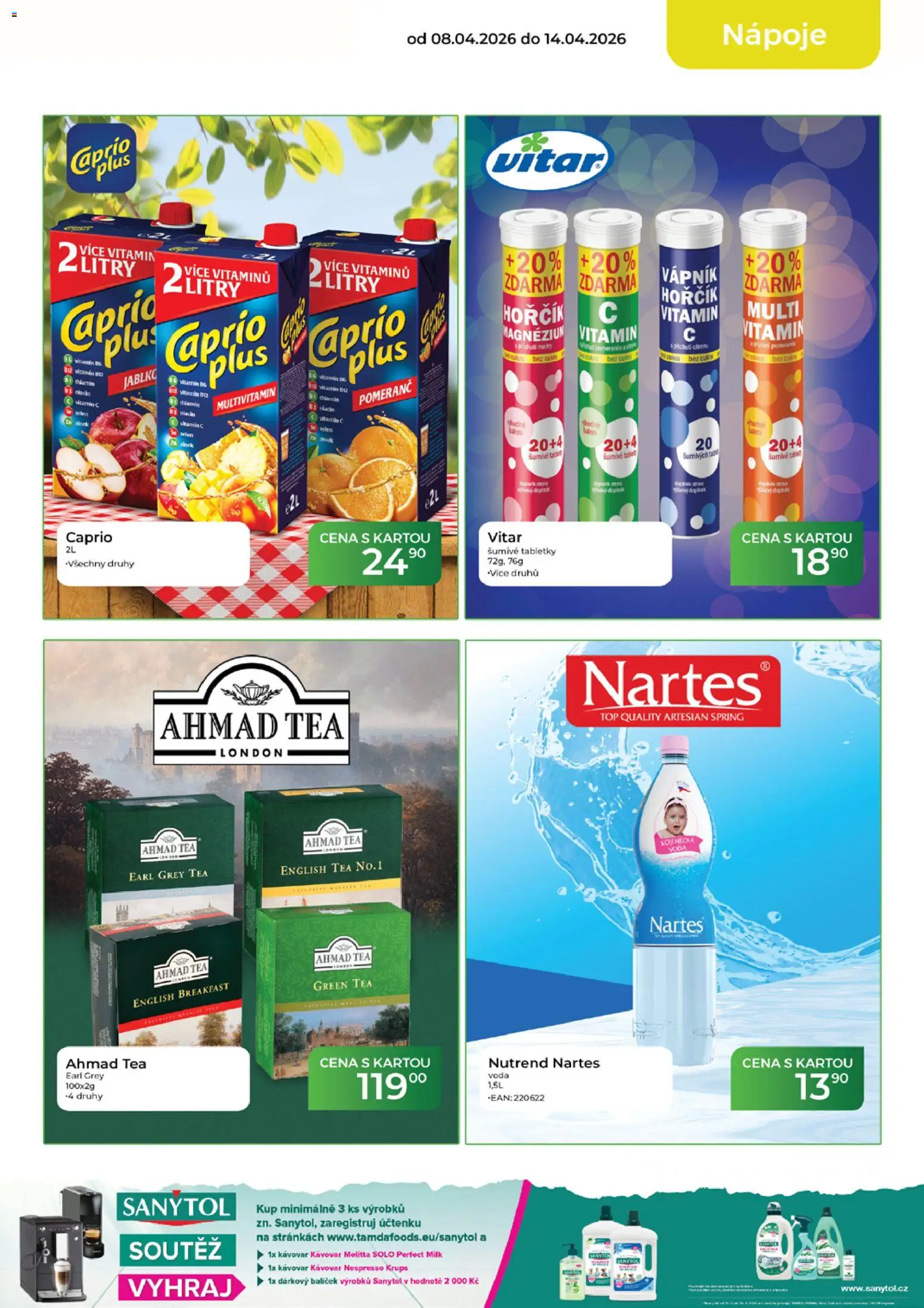 Tamda Foods leták od 08.04.2026 | Strana: 13 | Produkty: Hořčík, Tablet, Kávovar, Nespresso