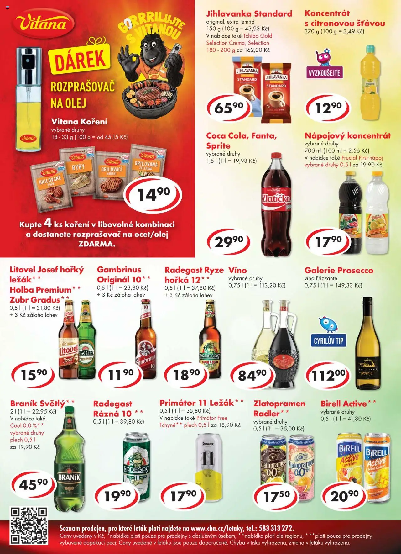 CBA leták od 11.06.2025 | Strana: 6 | Produkty: Prosecco, Víno, Rozprašovač na olej, Láhev