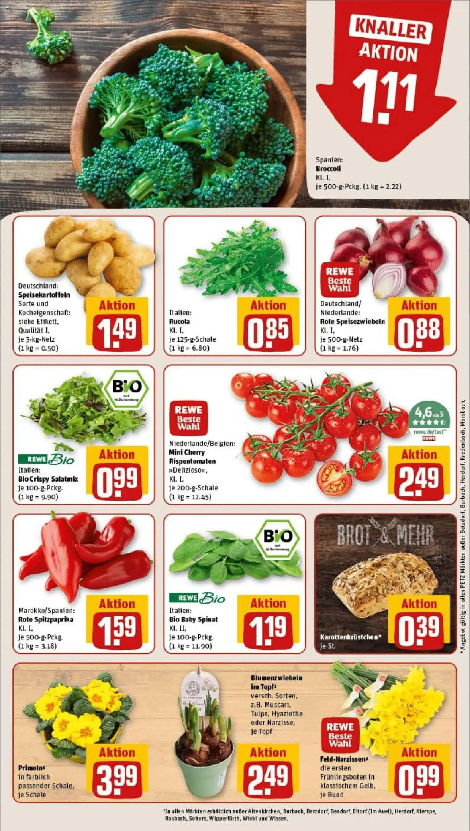 Rewe prospekt Dillenburg	 – gültig ab 26.01.2026 | Seite: 7 | Produkte: Rucola, Brot