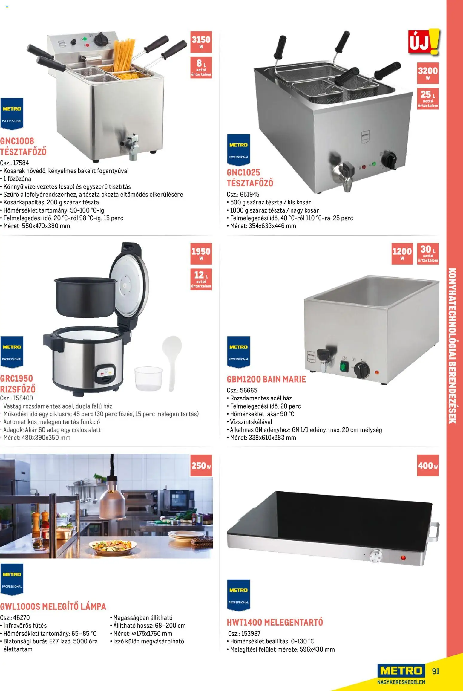 Metro akciós ujság - amely érvényes a következő dátumtól: 18.02.2026 | Oldal: 91 | Termékek: Izzó, Kosár, Lámpa, Tészta