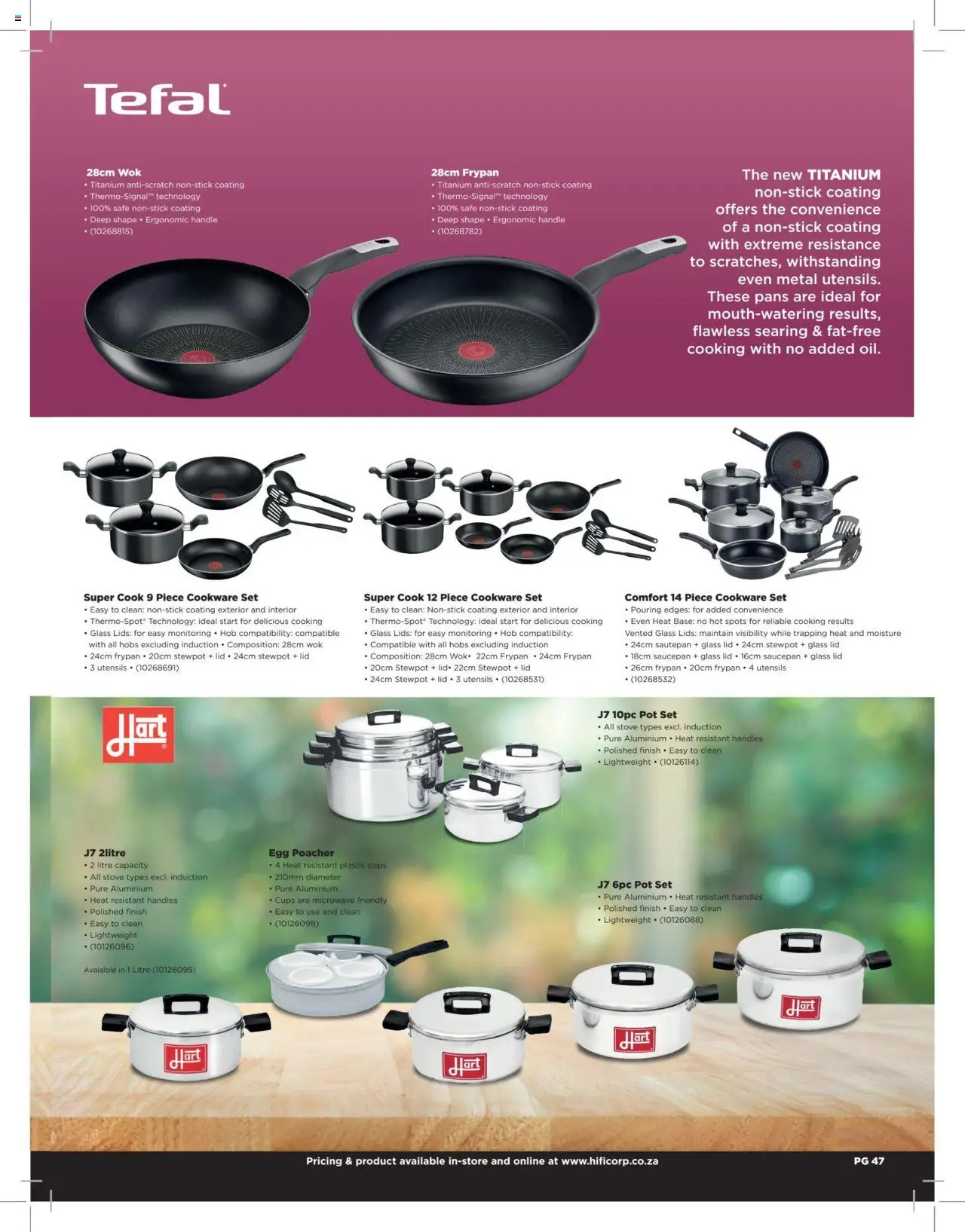 New HiFi Corp catalogue – valid from 12.02.2024 | Page: 47 | Products: Stove, Microwave, Pans, Cookware
