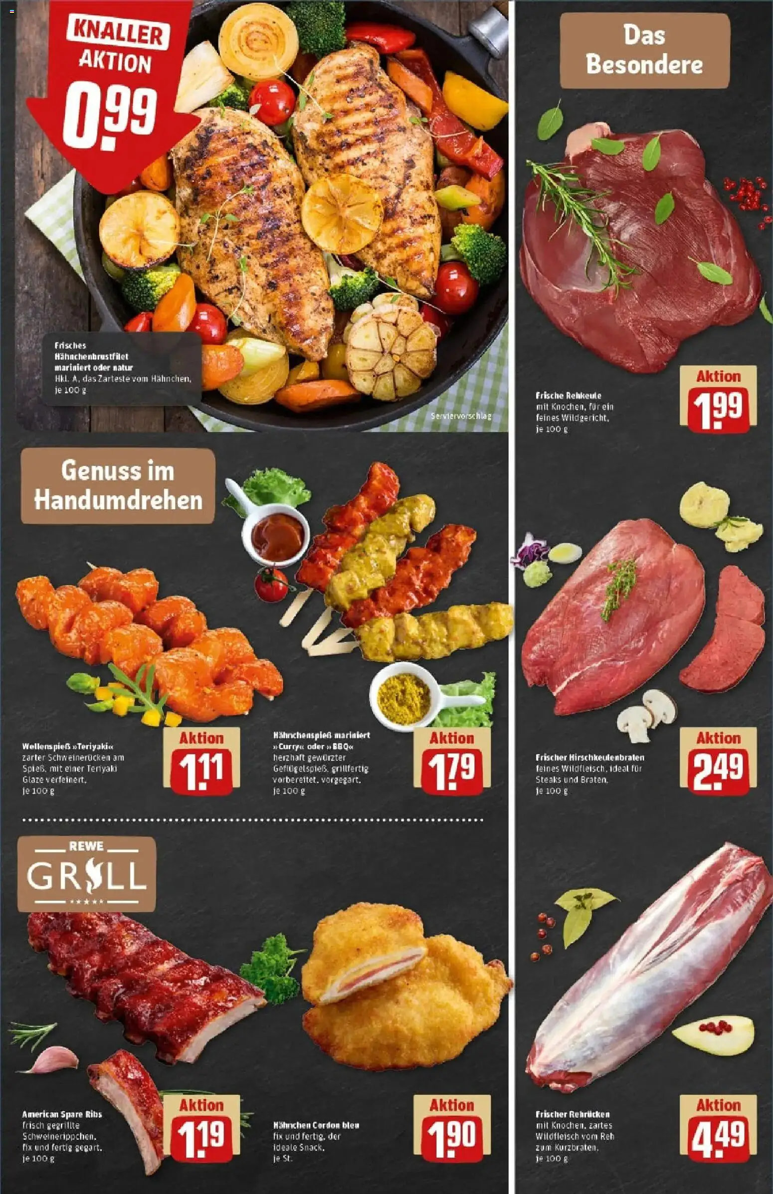 Rewe prospekt Dortmund	 – gültig ab 07.12.2025 | Seite: 7 | Produkte: Grill, Hahnchen, Spare ribs, Schweinerucken