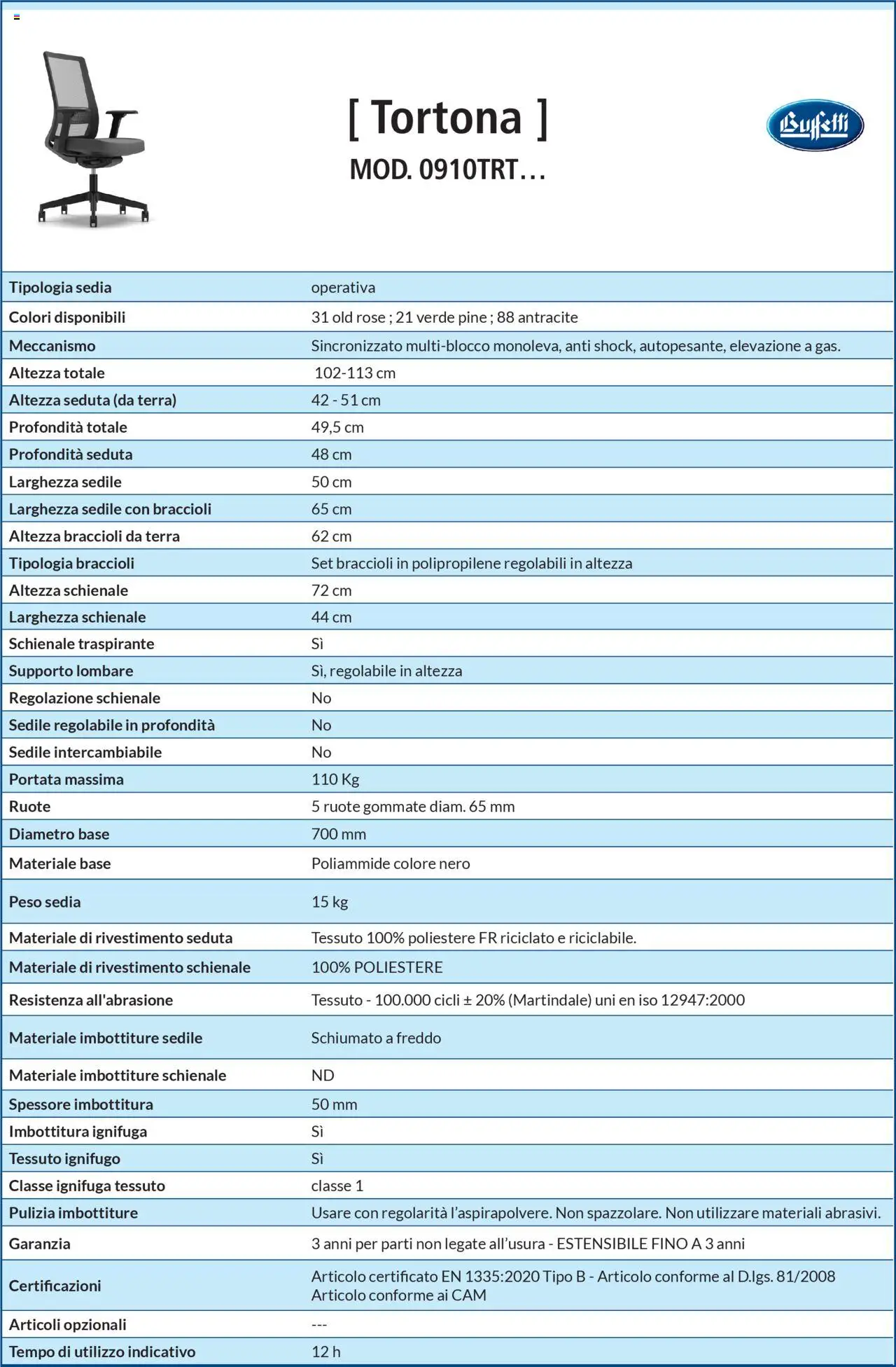 Volantino Buffetti del 28.06.2025 | Pagina: 90 | Prodotti: Braccioli, Sedia, Terra