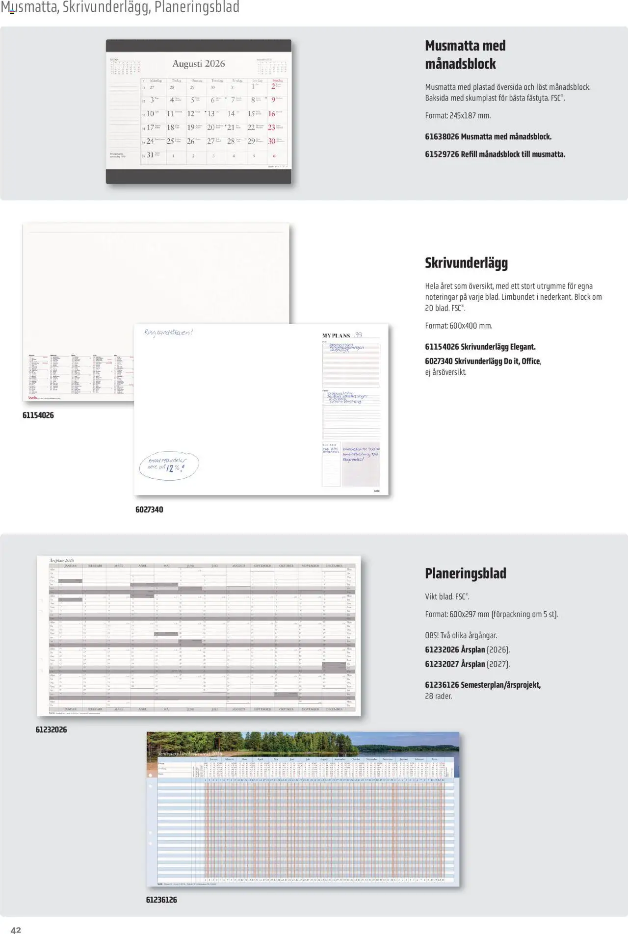 Office Depot reklamblad aktuell från 08.09.2025 | Sida: 42 | Produkter: Bord, Ring, Musmatta
