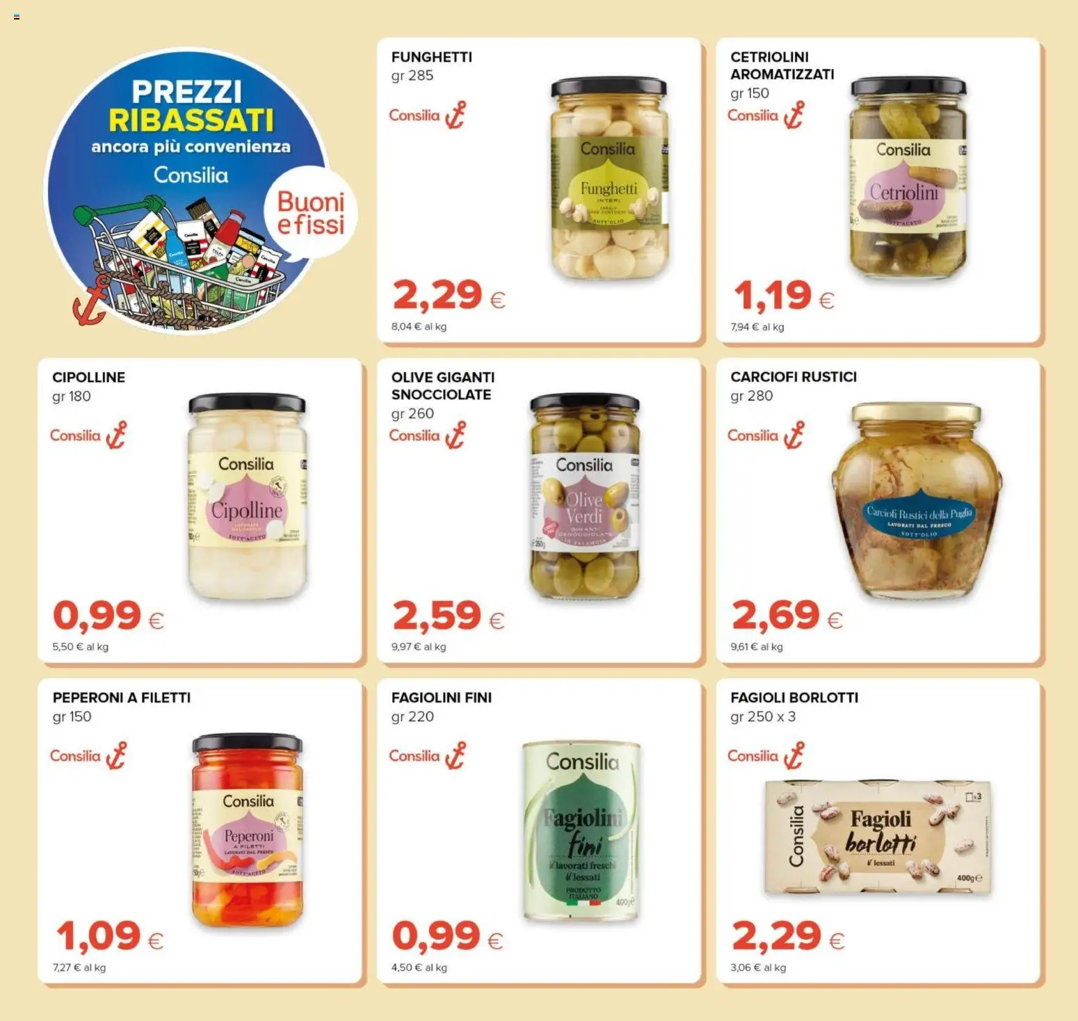 Volantino Oasi del 23.04.2026 | Pagina: 18 | Prodotti: Peperoni, Fagioli, Carciofi, Cipolline