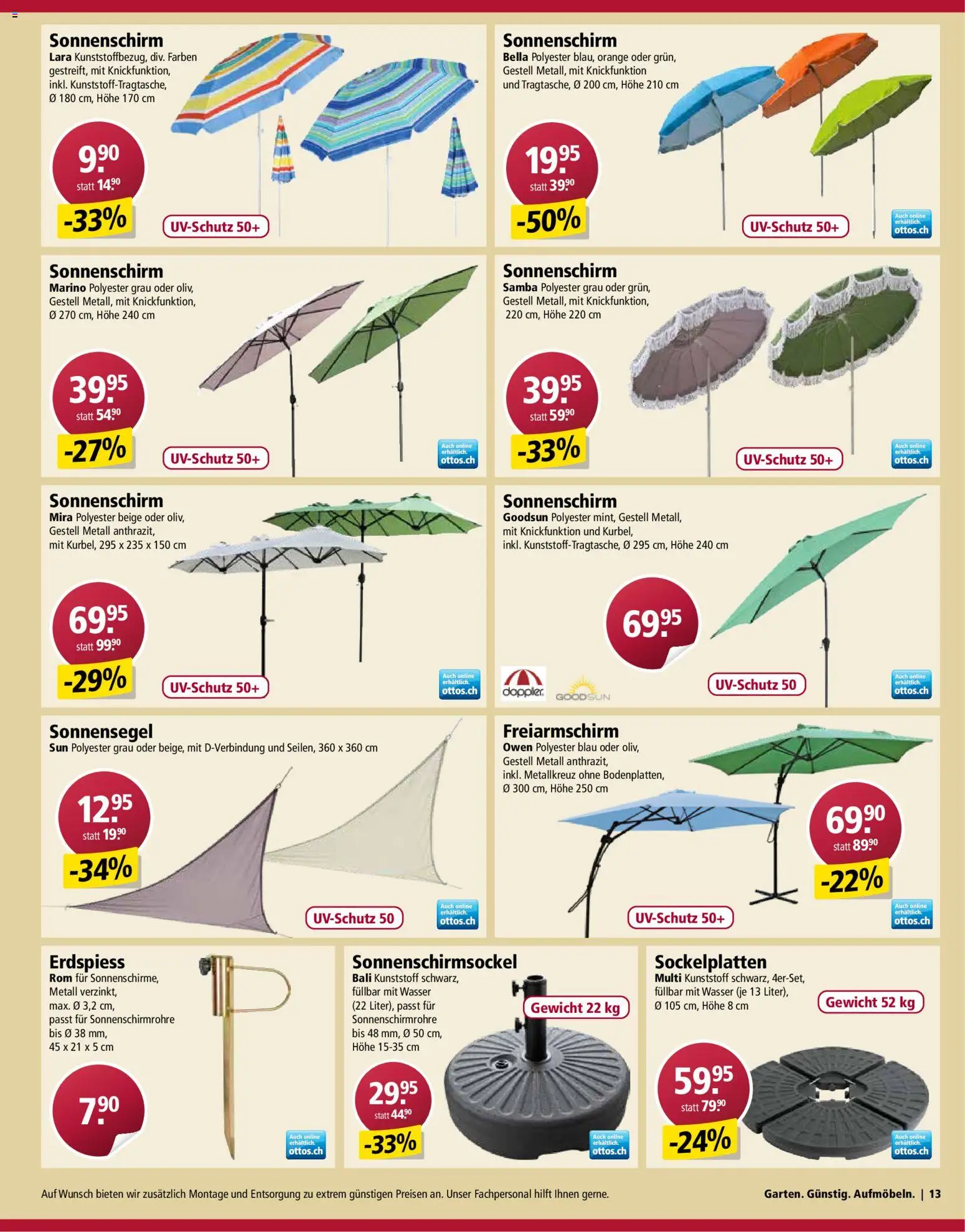 Otto's Aktionen Gartenmöbel – gültig ab 03.03.2026 | Seite: 13 | Produkte: Wasser, Gewicht