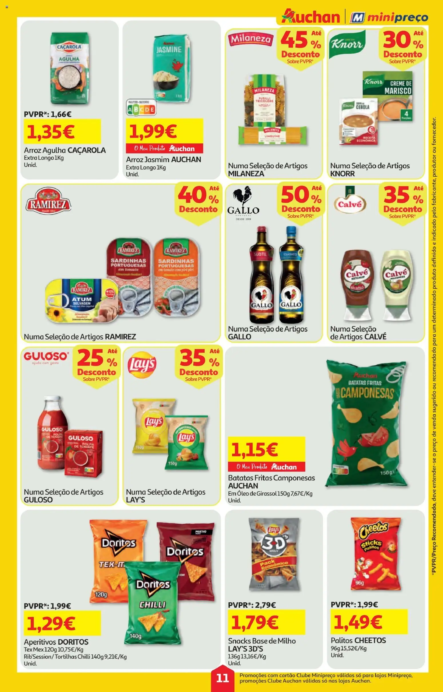 Minipreço folheto │ válido de 12.02.2026 | Página: 11 | Produtos: Base, Cebola, Arroz, Creme