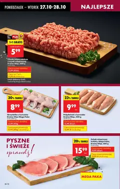 Pogląd oferty "Chude mięso mielone z szynki wieprzowej Kraina Mięs, 500 g" - ważna od 27.10.2025 | Strona: 26