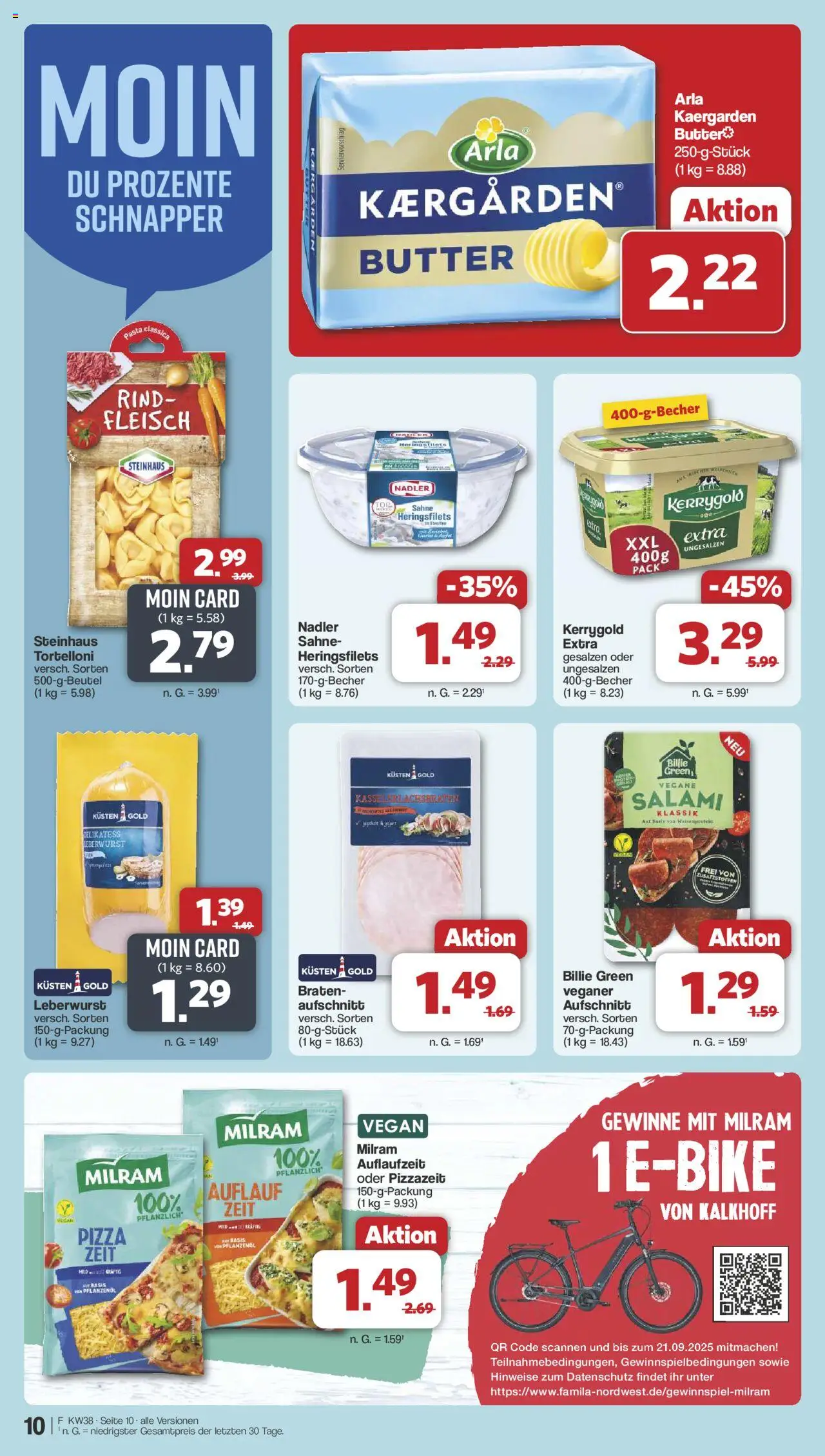 Famila Nordwest Prospekt 	 – gültig ab 15.09.2025 | Seite: 11 | Produkte: Butter, Äpfel, Pizza, Fleisch