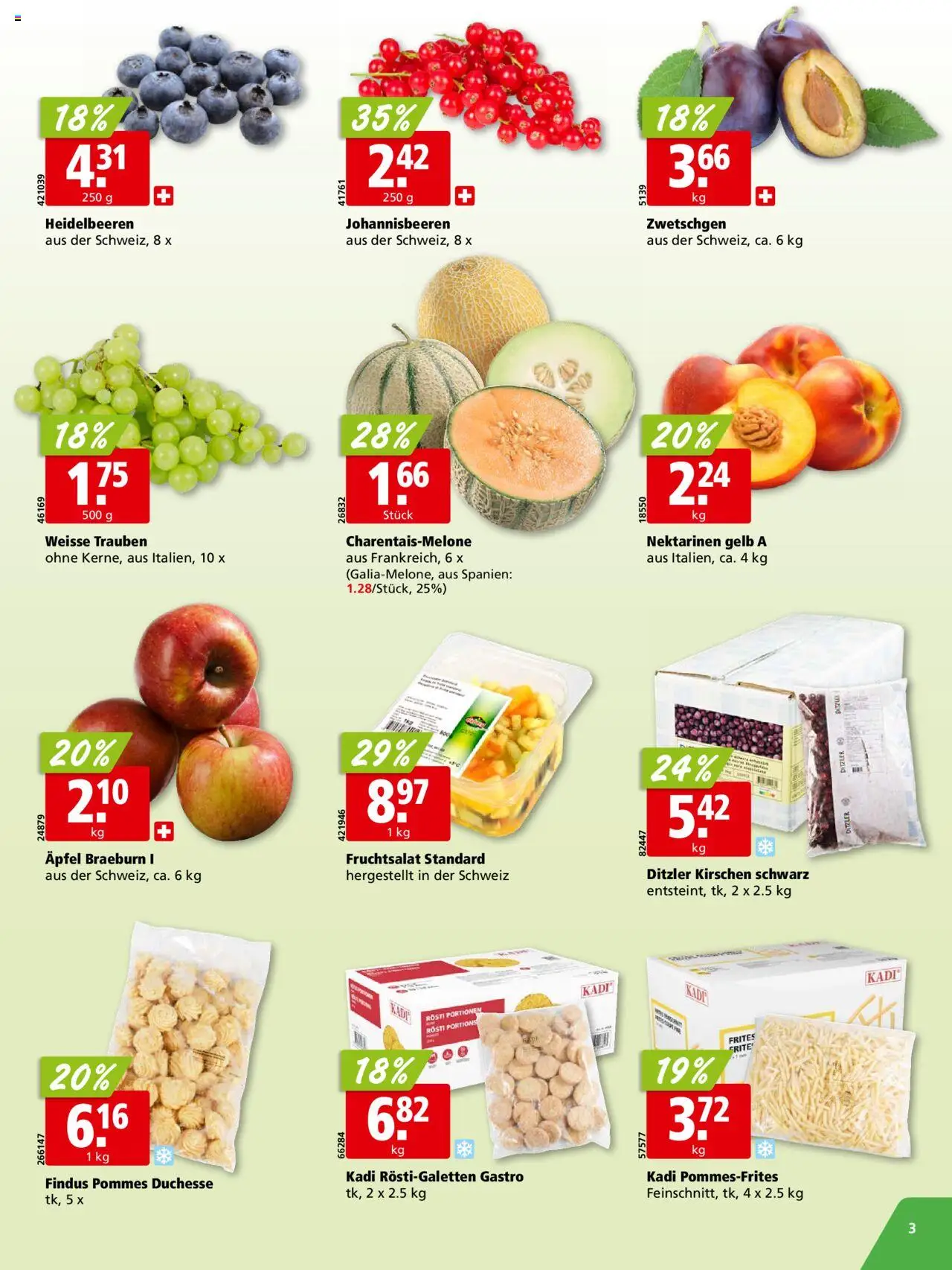Aligro Aktionen ab 04.08.2025 | Seite: 3 | Produkte: Nektarinen, Zwetschgen, Kirschen, Äpfel