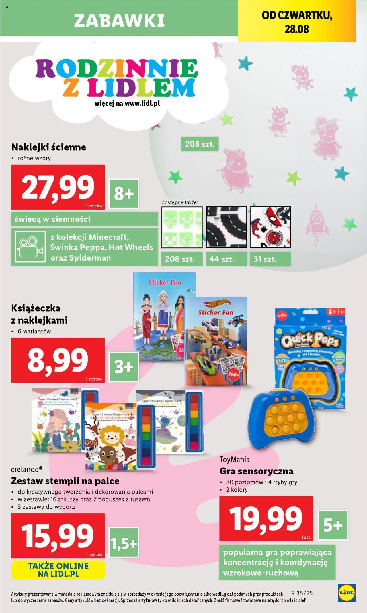 Lidl Katalog od 25.08.2025 | Strona: 47 | Produkty: Gra, Naklejki, Gry