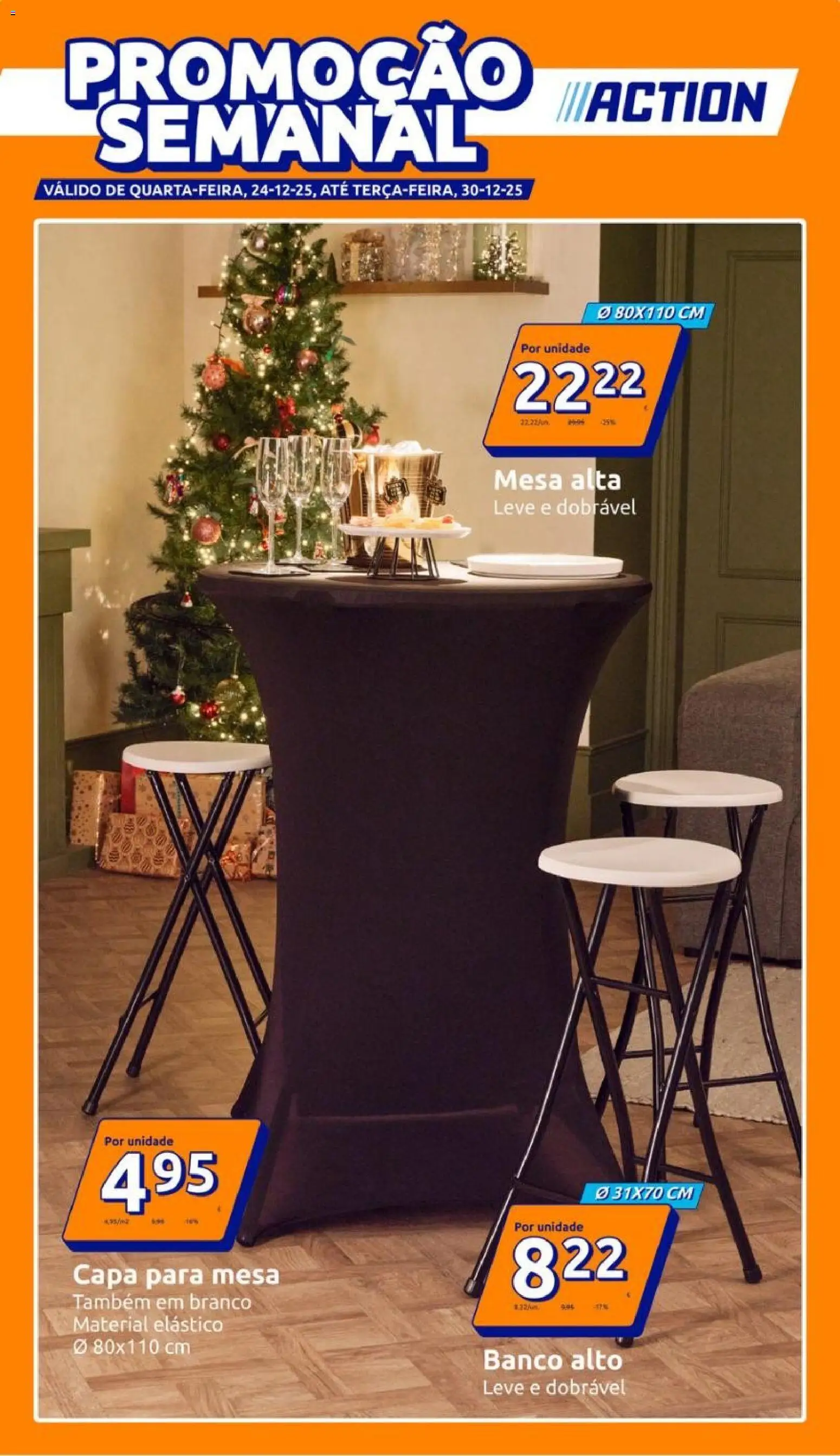Action - Action PT week 52 2025 │ válido de 24.12.2025 | Página: 1 | Produtos: Banco, Mesa