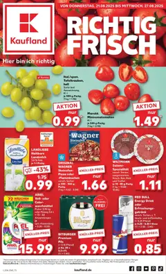 Kaufland Prospekt 	 gültig ab dem 21.08.2025