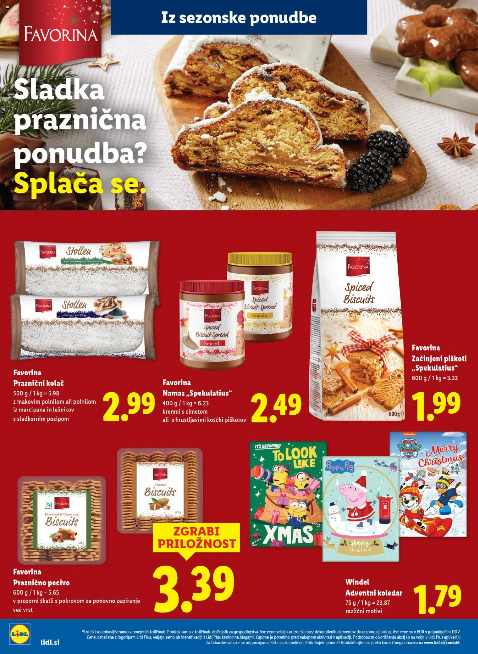 Novi Lidl katalog ponudbe – veljaven od 06.11.2025 | Stran: 2 | Izdelki: Kolač, Namaz, Piskoti