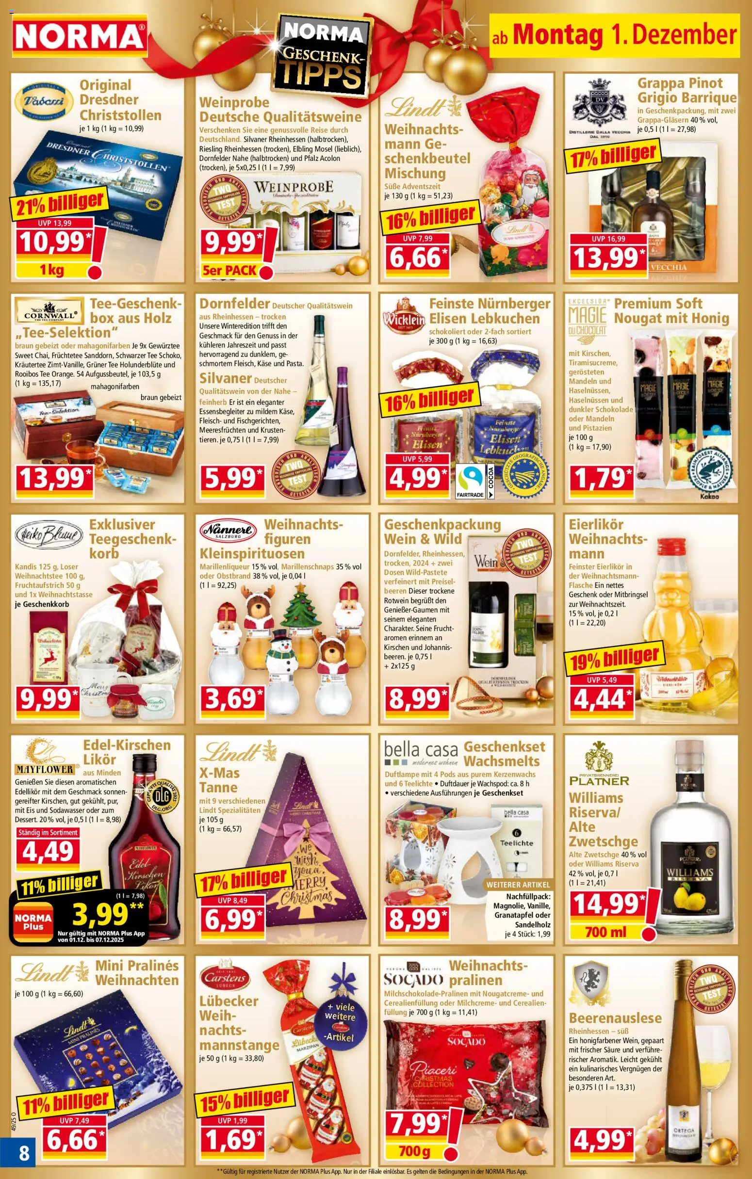 Norma - Cyber Week – gültig ab 01.12.2025 | Seite: 6 | Produkte: Schokolade, Likör, Mandeln, Pistazien