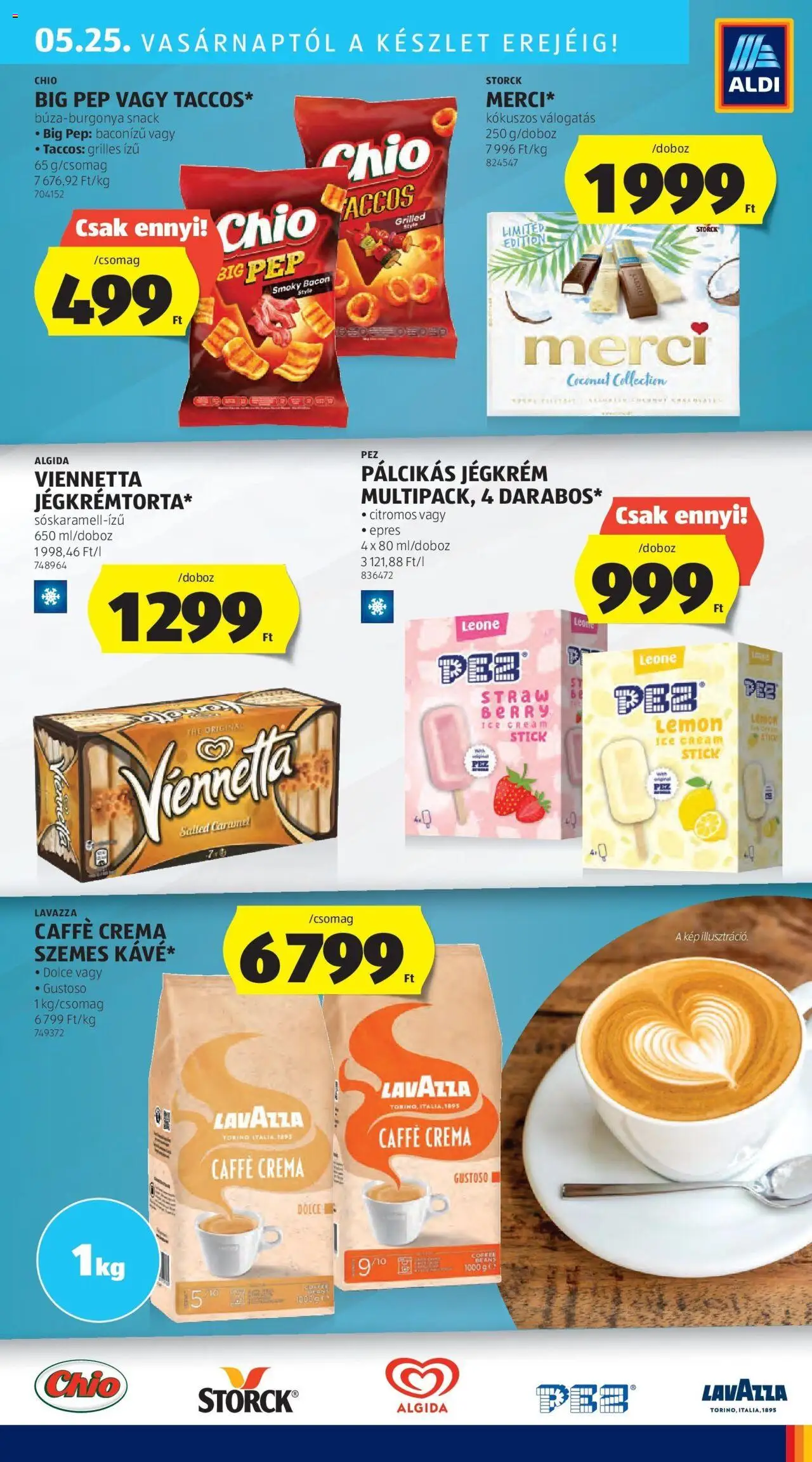 Aldi akciós ujság - amely érvényes a következő dátumtól: 29.05.2025 | Oldal: 41 | Termékek: Bacon, Jégkrém, Pálcikás jégkrém
