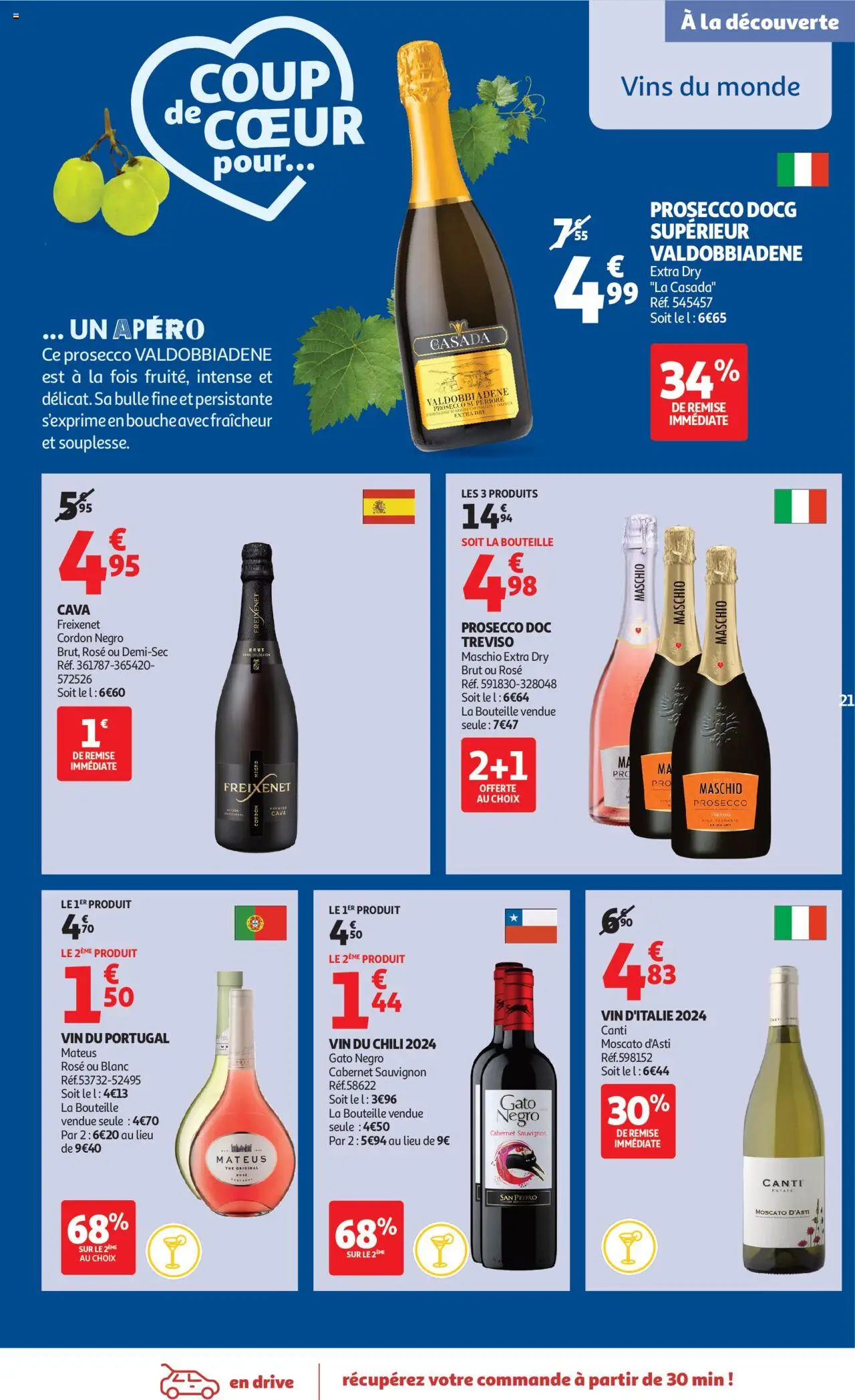  | Page: 21 | Produits: Prosecco, Vin, Thé, Freixenet