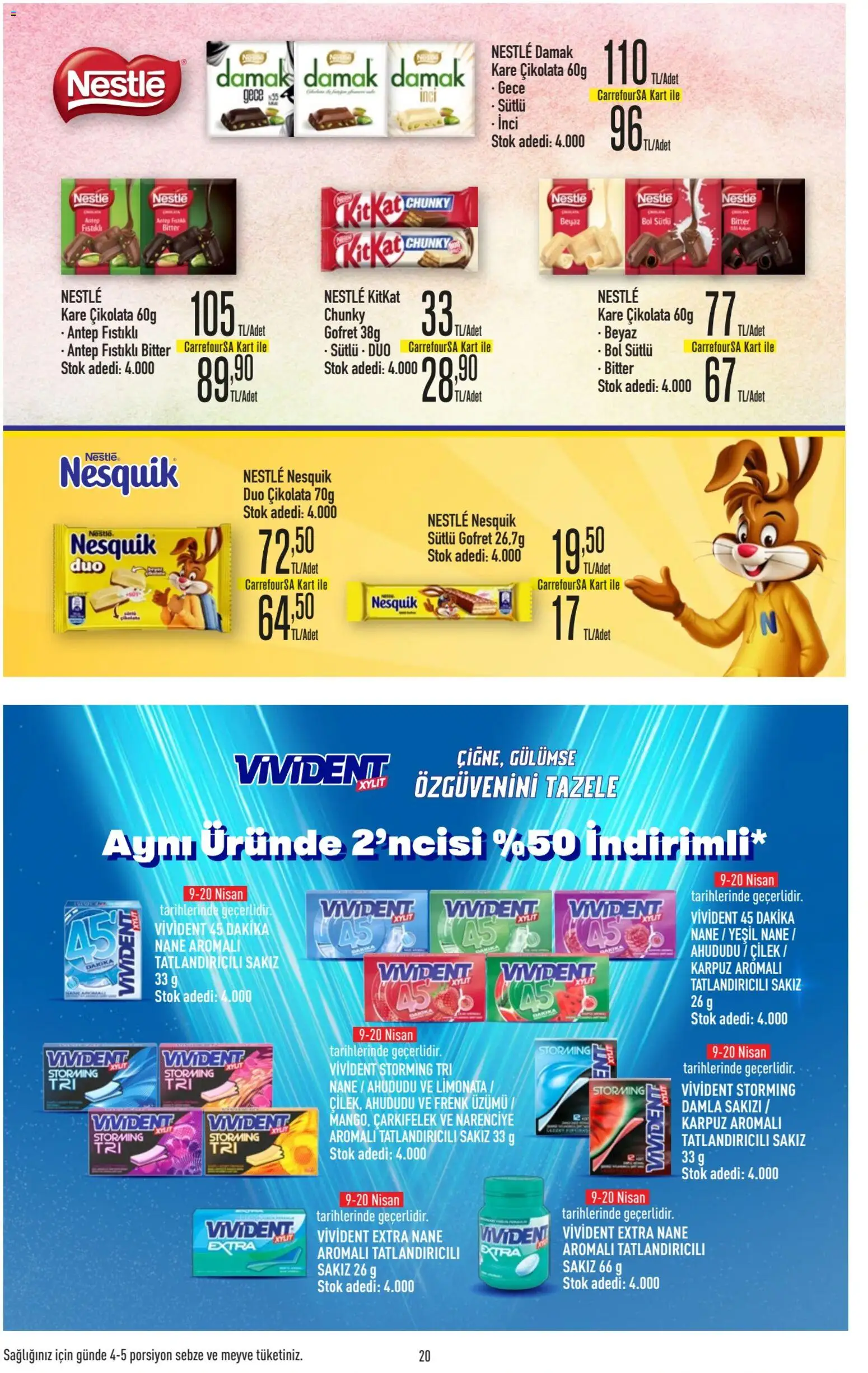 CarrefourSA Katalog - 09.04.2026 tarihinden itibaren geçerlidir | Sayfa: 21 | Ürünler: Limonata, Frenk üzümü, Gofret, Çikolata