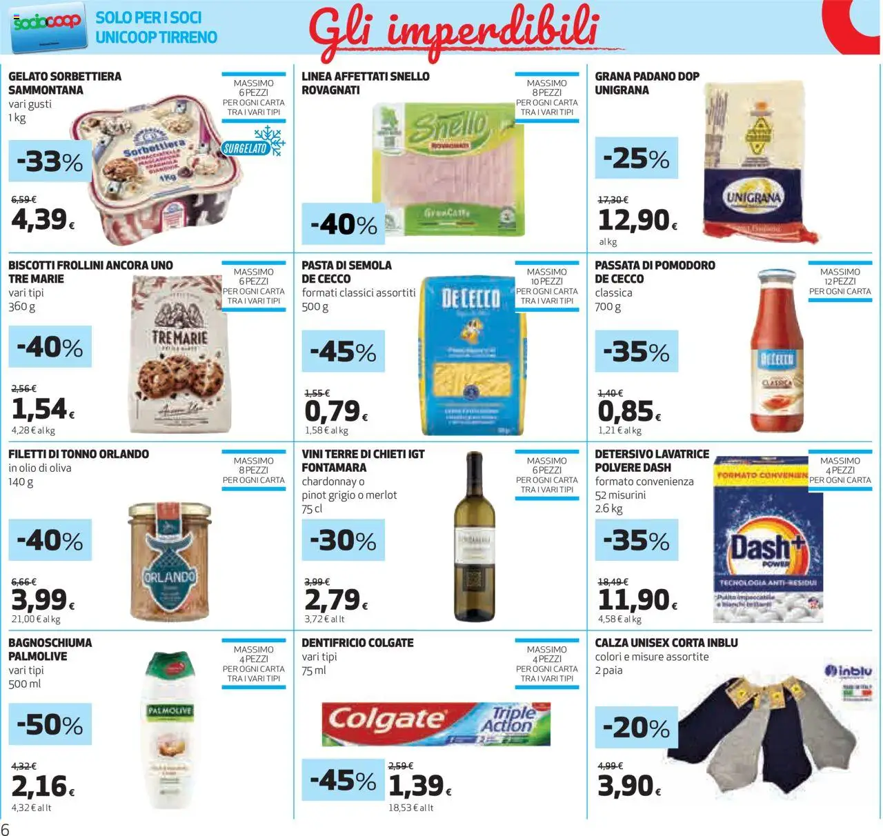 Volantino Ipercoop del 22.05.2025 | Pagina: 6 | Prodotti: Gelato, Pomodoro, Lavatrice, Olio di Oliva