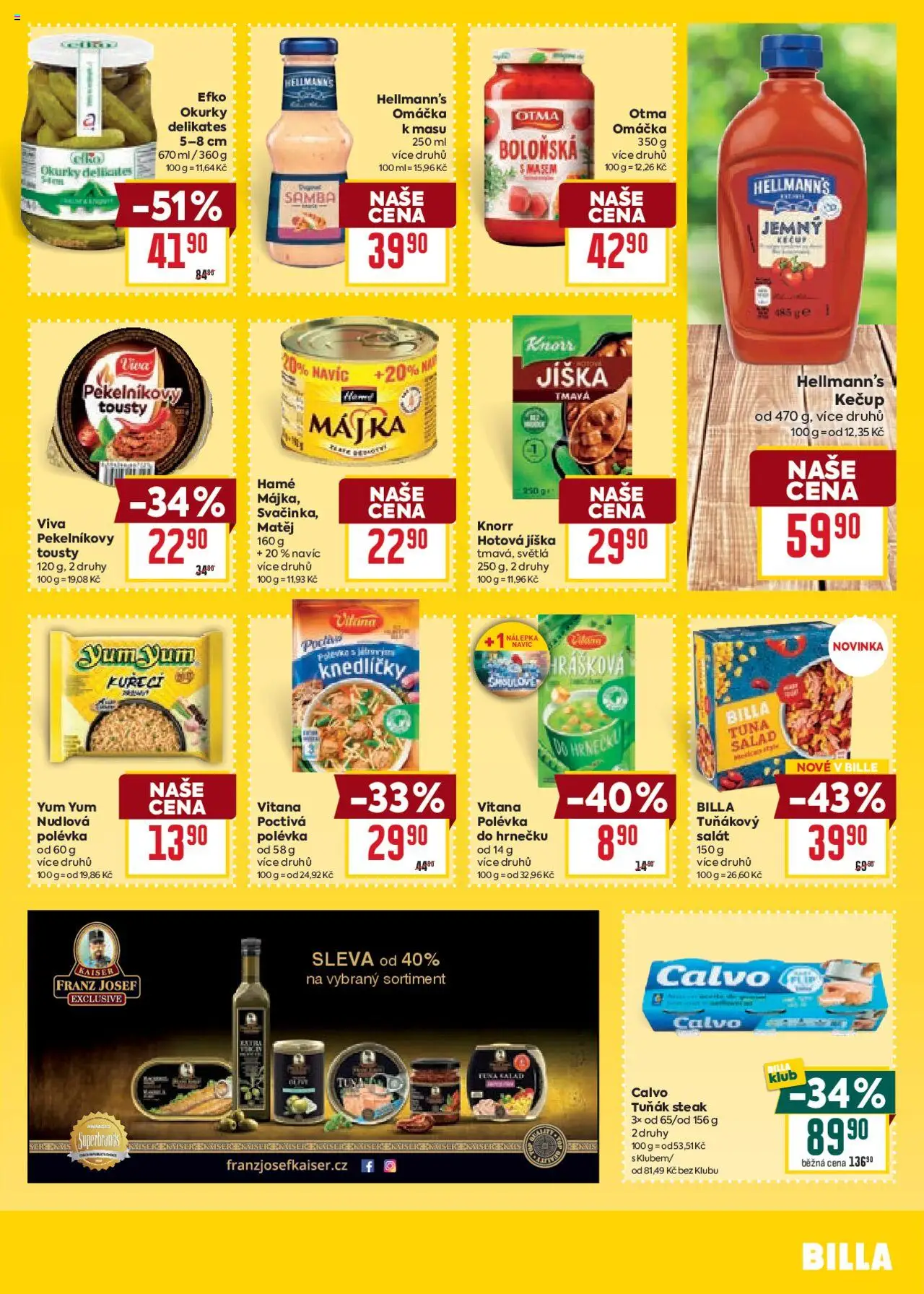 Billa Velký leták od 08.10.2025 | Strana: 29 | Produkty: Tuňák, Steak, Hellmann's, Tuňák steak