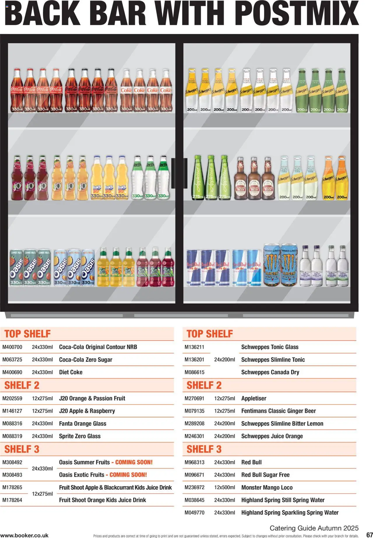 {H1} | Page: 67 | Products: Beer, Mango, Keksajt, Lemon