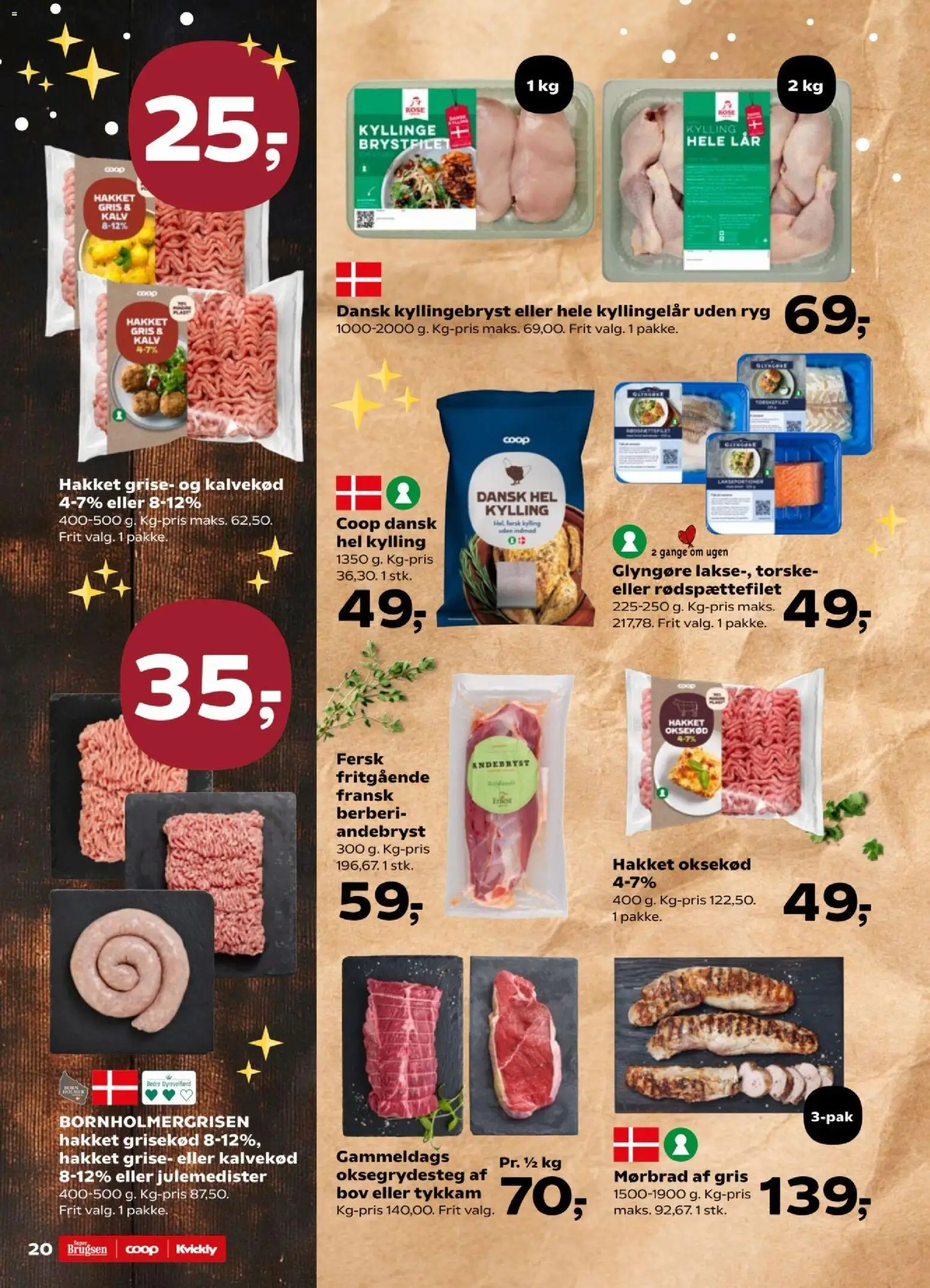 Super Brugsen tilbudsavis – gyldig fra 12.12.2025 | Side: 20 | Produkter: Oksekød
