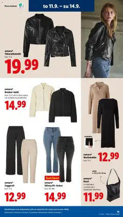 Lidl tarjoukset – voimassa 11.09.2025 alkaen | Sivu: 15 | Tuotteet: Vaatteet, Farkut