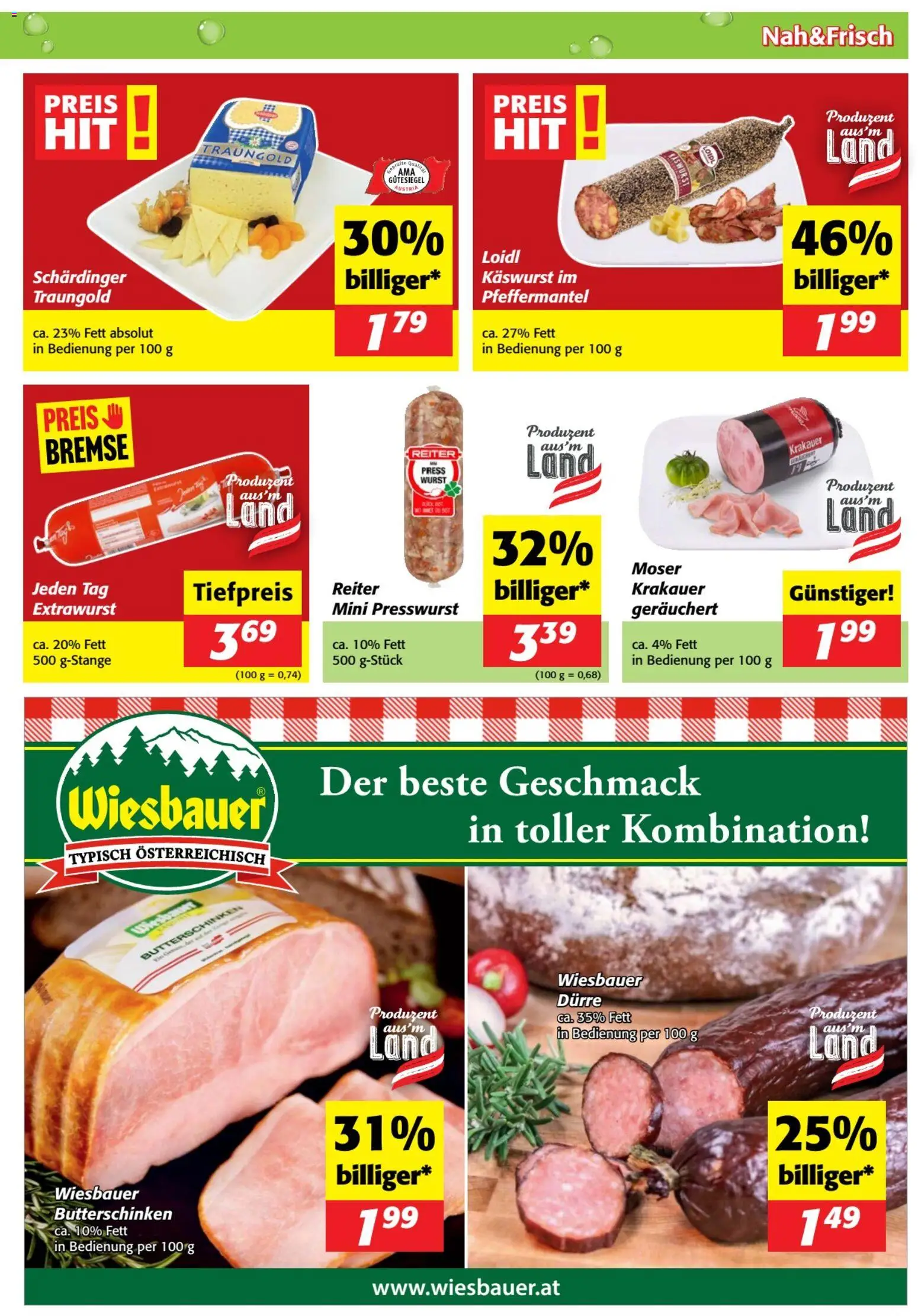 Nah und Frisch Flugblatt gültig ab 02.01.2026 | Seite: 3 | Produkte: Wurst