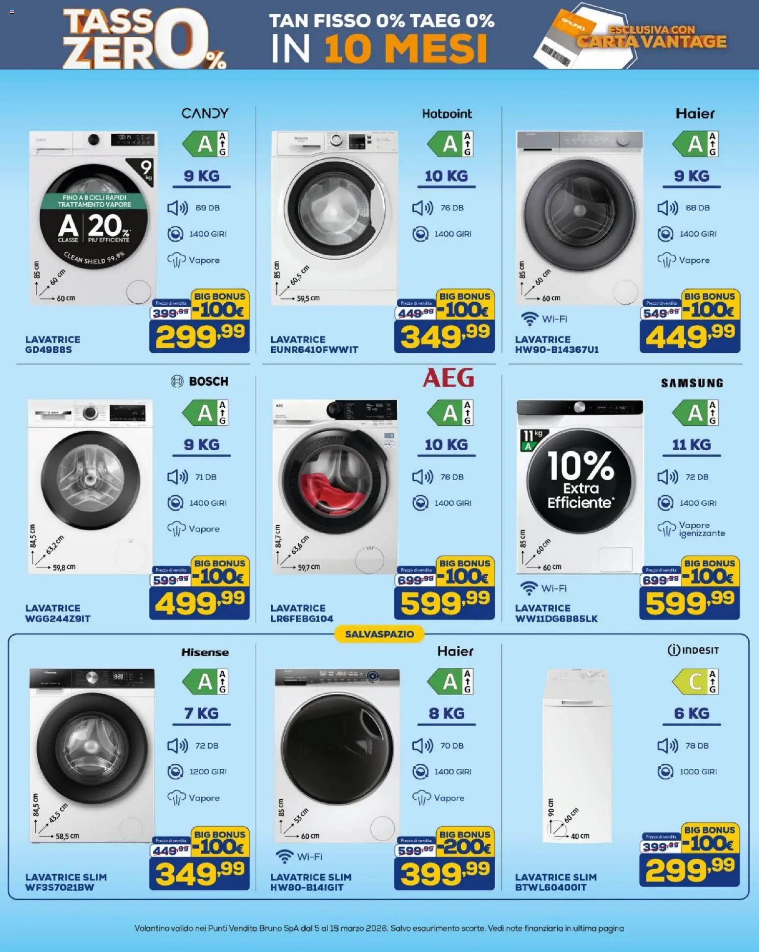 Volantino BRUNO del 05.03.2026 | Pagina: 4 | Prodotti: Lavatrice, Samsung