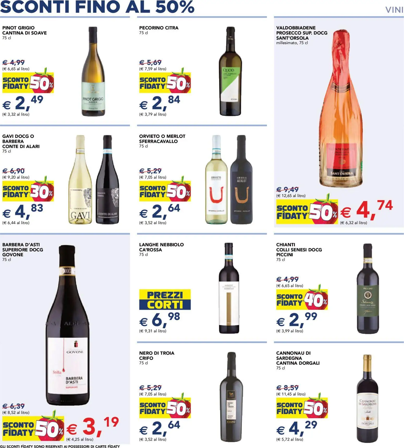 Volantino Esselunga S del 15.01.2026 | Pagina: 9 | Prodotti: Prosecco, Pecorino