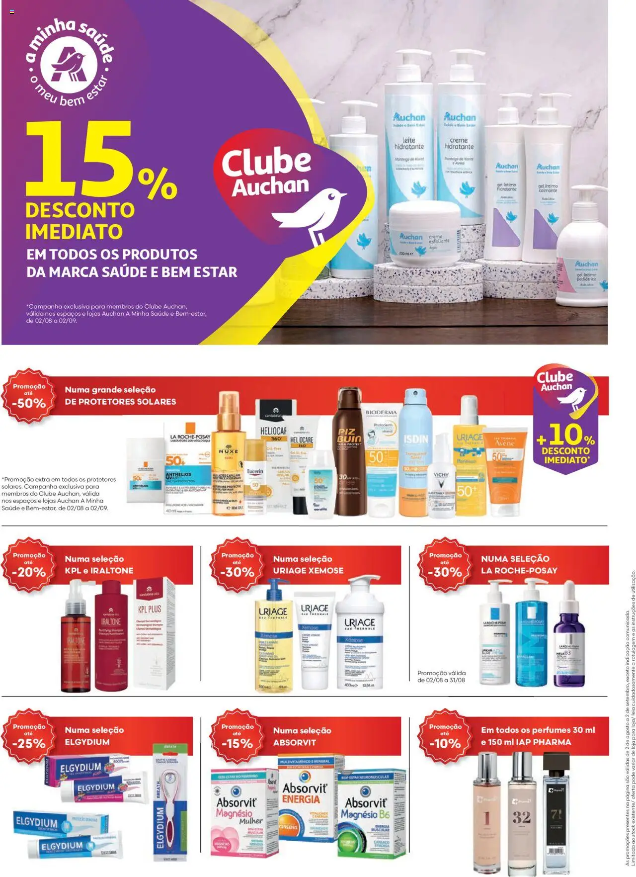 Auchan - Relaxe e cuide de si │ válido de 01.08.2025 | Página: 44 | Produtos: Perfumes, Shampoo, Manteiga, Creme